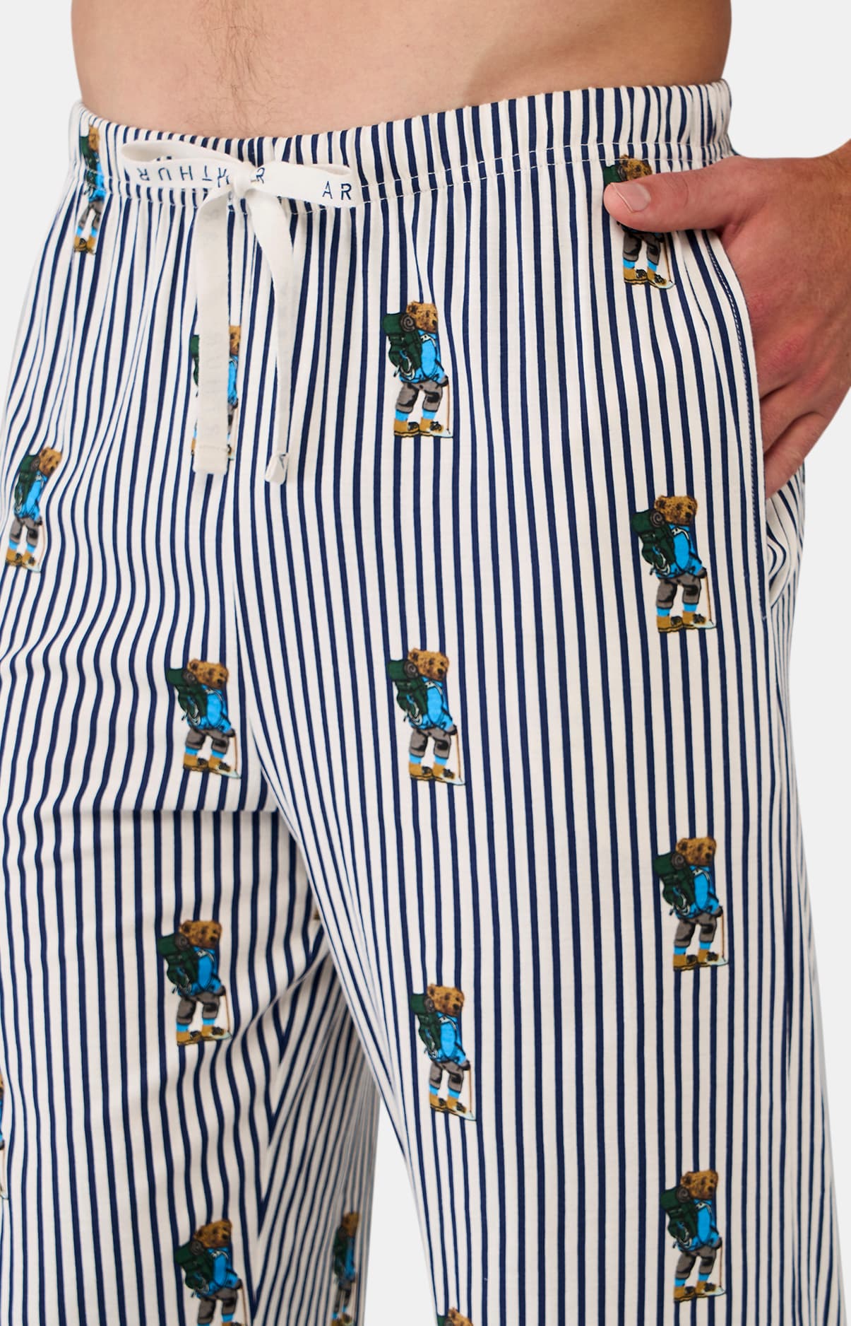 arthur-bob-randormeur-pyjama-homme-coton-bio-marine image 4