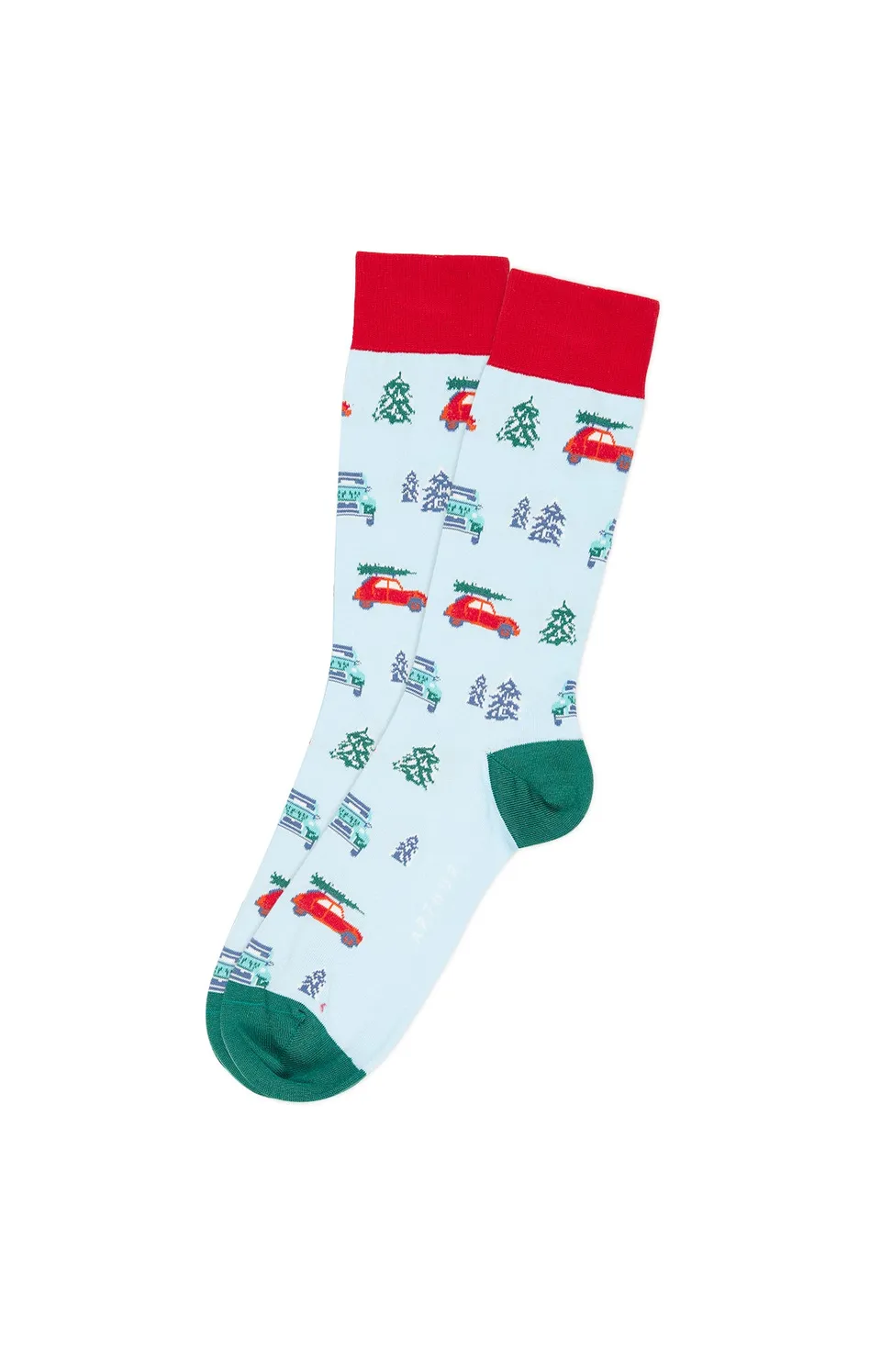 arthur-bob-chaussettes-2cv-ciel-40-46-coton-bio image 1