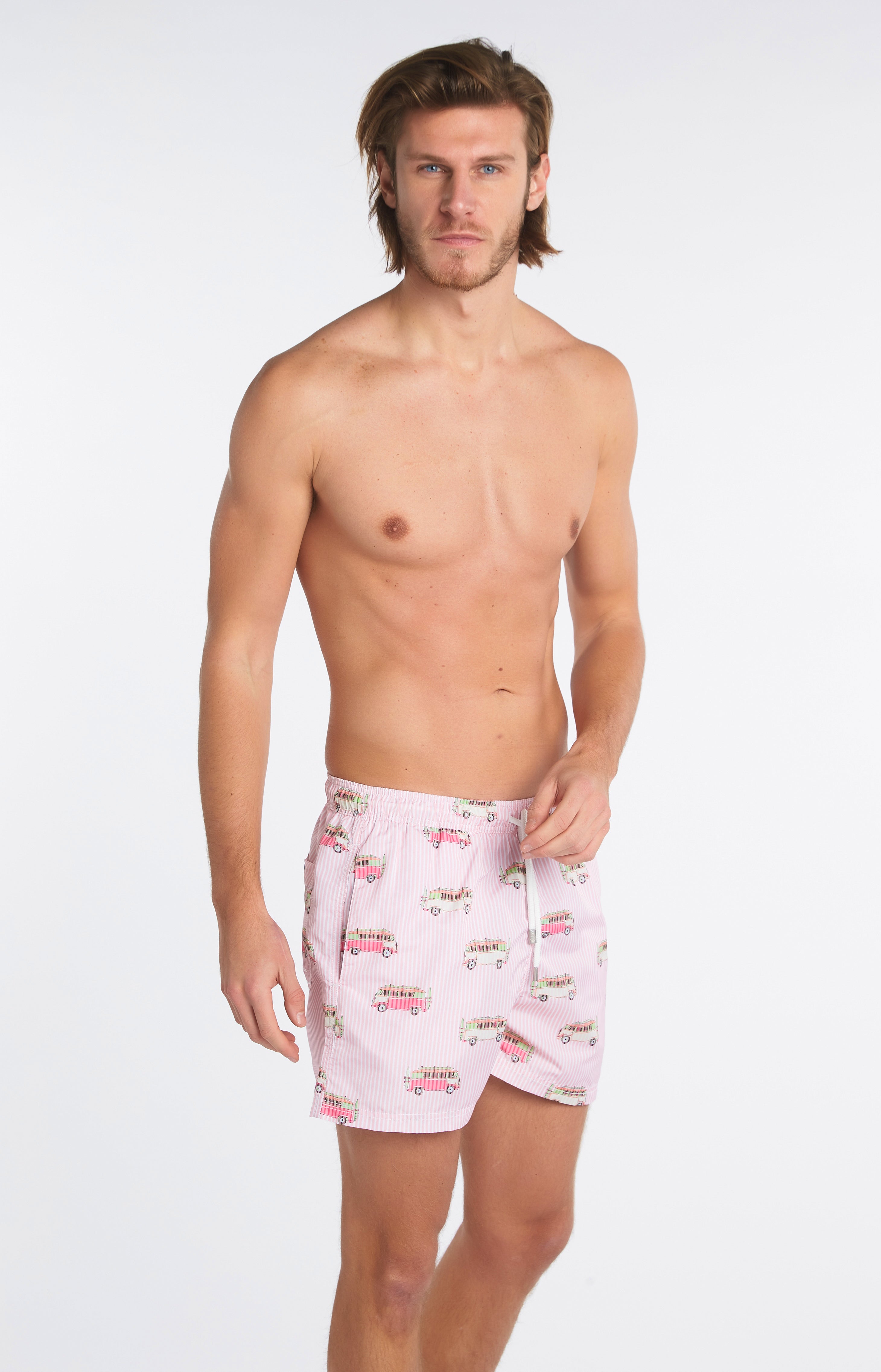 arthur-bob-van-short-de-bain-recycl-rose image 2
