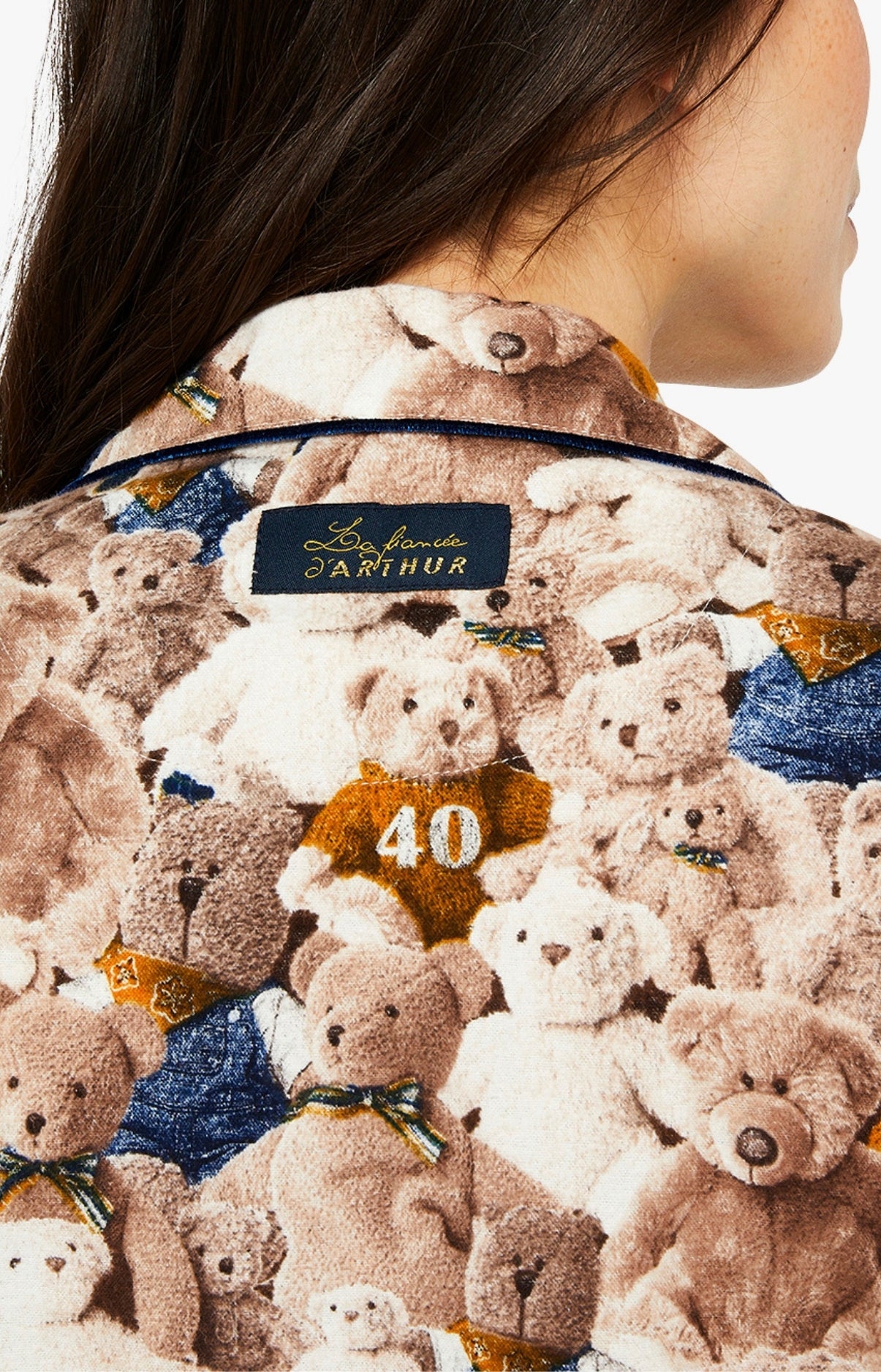 arthur-bob-teddy-40-ans-pyjama-femme-pilou-noisette image 6