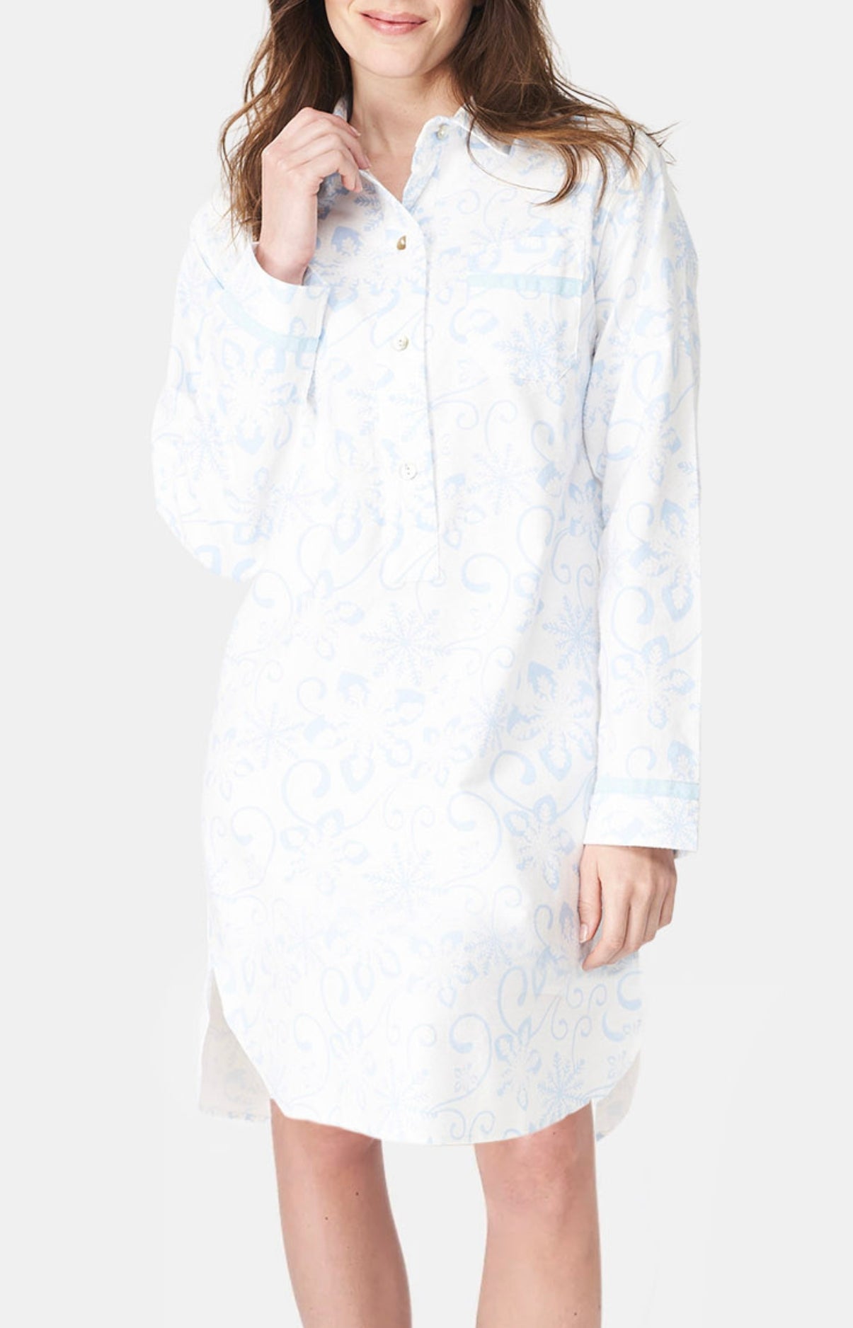 arthur-bob-dreamland-chemise-de-nuit-pilou-blanc-m image 1