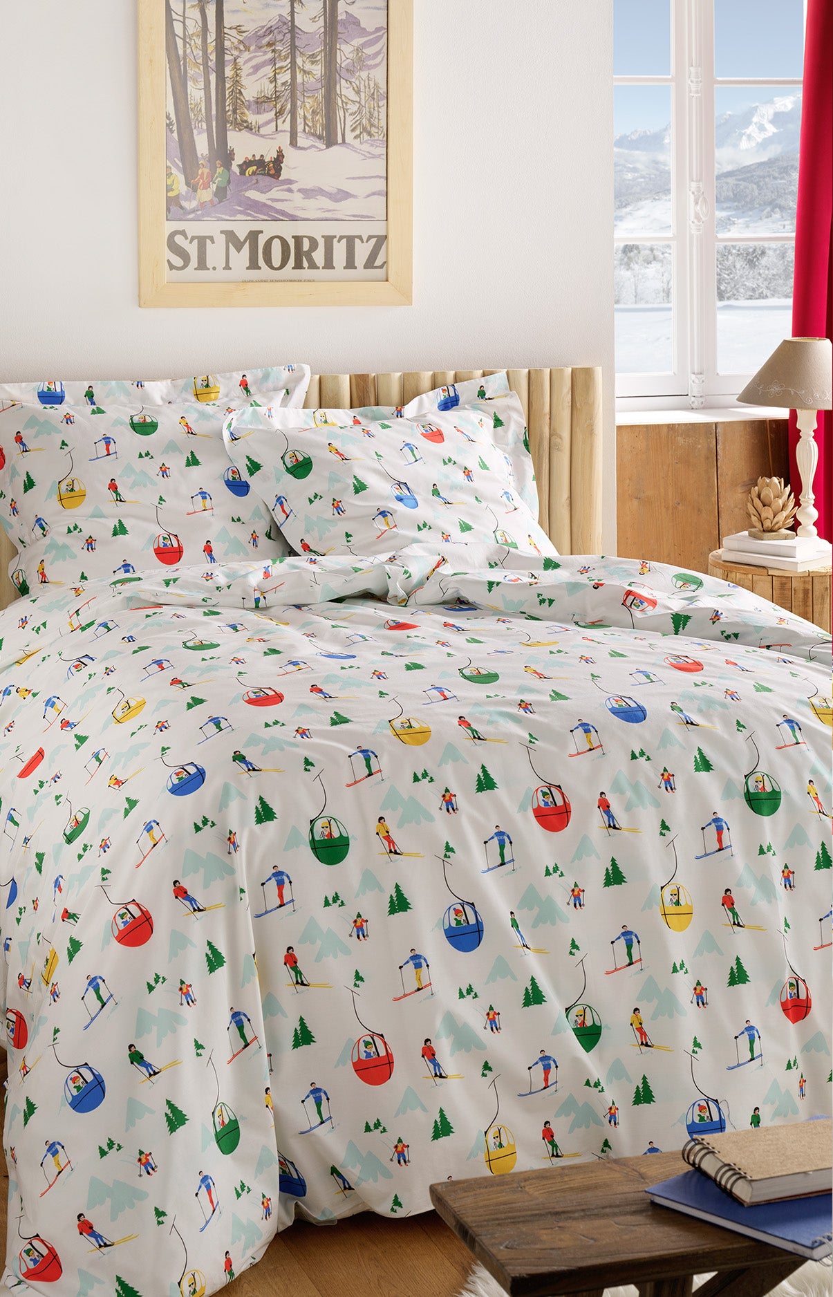 arthur-bob-mont-pyjama-parure-de-lit-blanc-220x240-percale-coton image 1