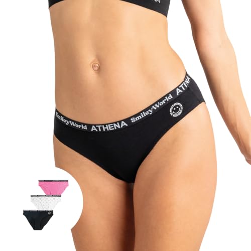 athena-graphic-smileyworld-lot-3-culottes-femme-coton image 8