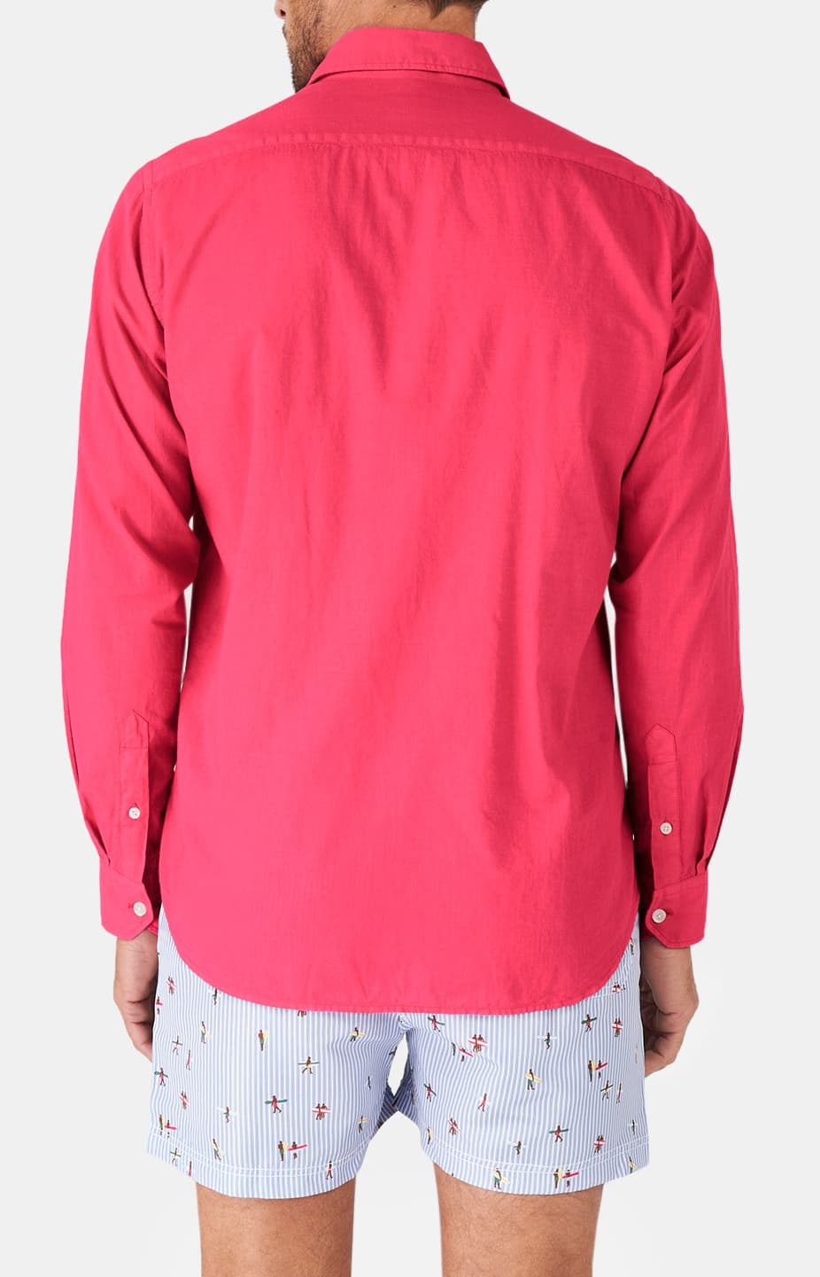 arthur-bob-chemise-voile-coton-framboise-m-homme image 6