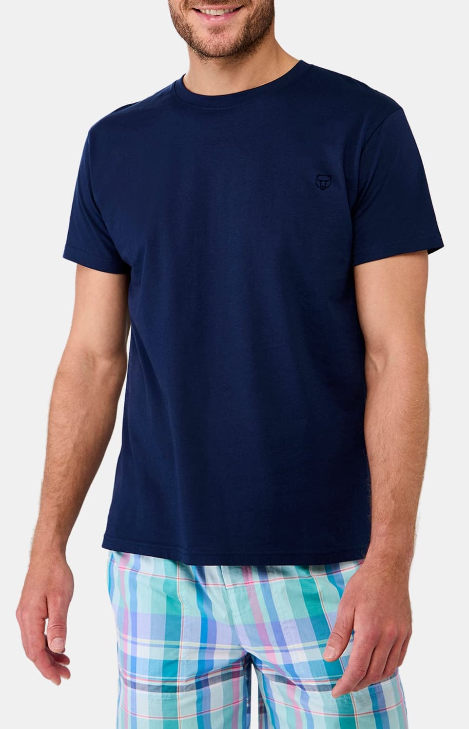 arthur-bob-tee-shirt-marine-coton-bio-homme-manches-courtes image 1