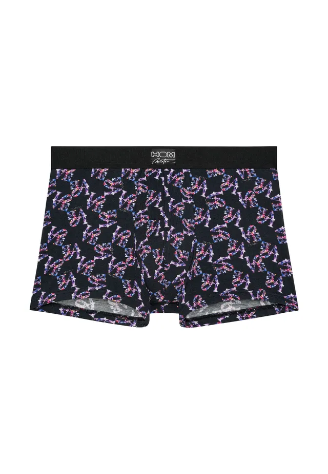 hom-pop-love-boxer-homme-noir-imprim-coton-modal image 1