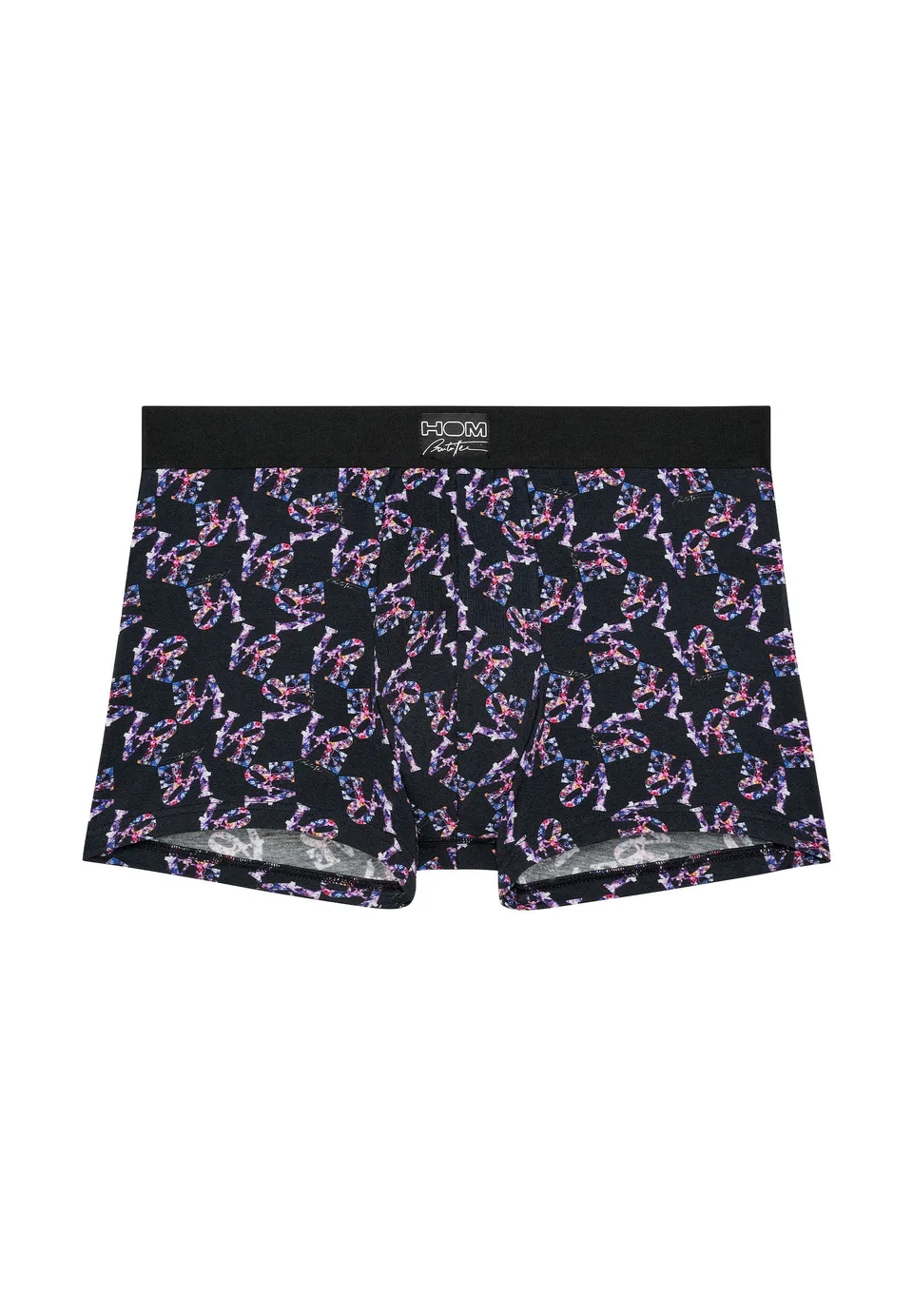 hom-pop-love-boxer-homme-noir-imprim-coton-modal image 1