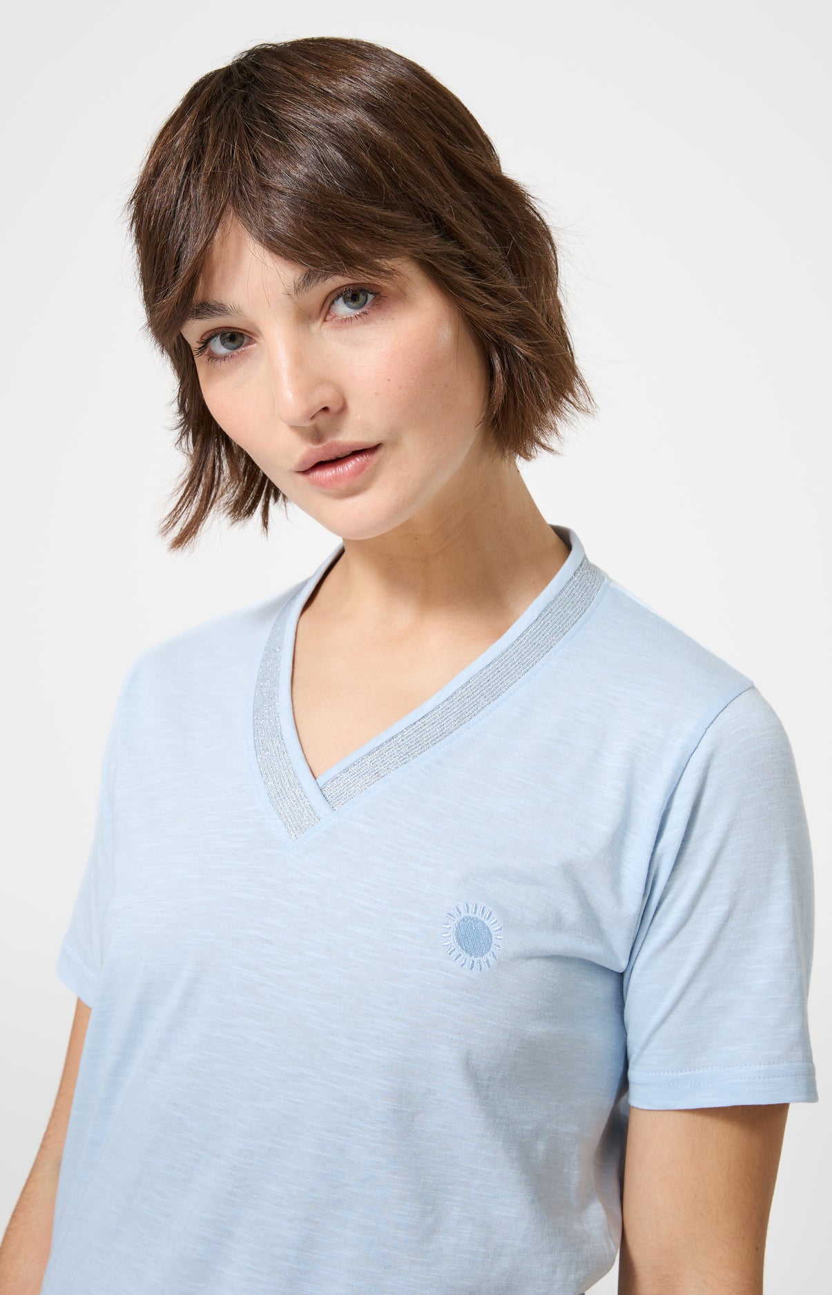 arthur-soleil-tee-shirt-femme-coton-bio-ciel-m image 2