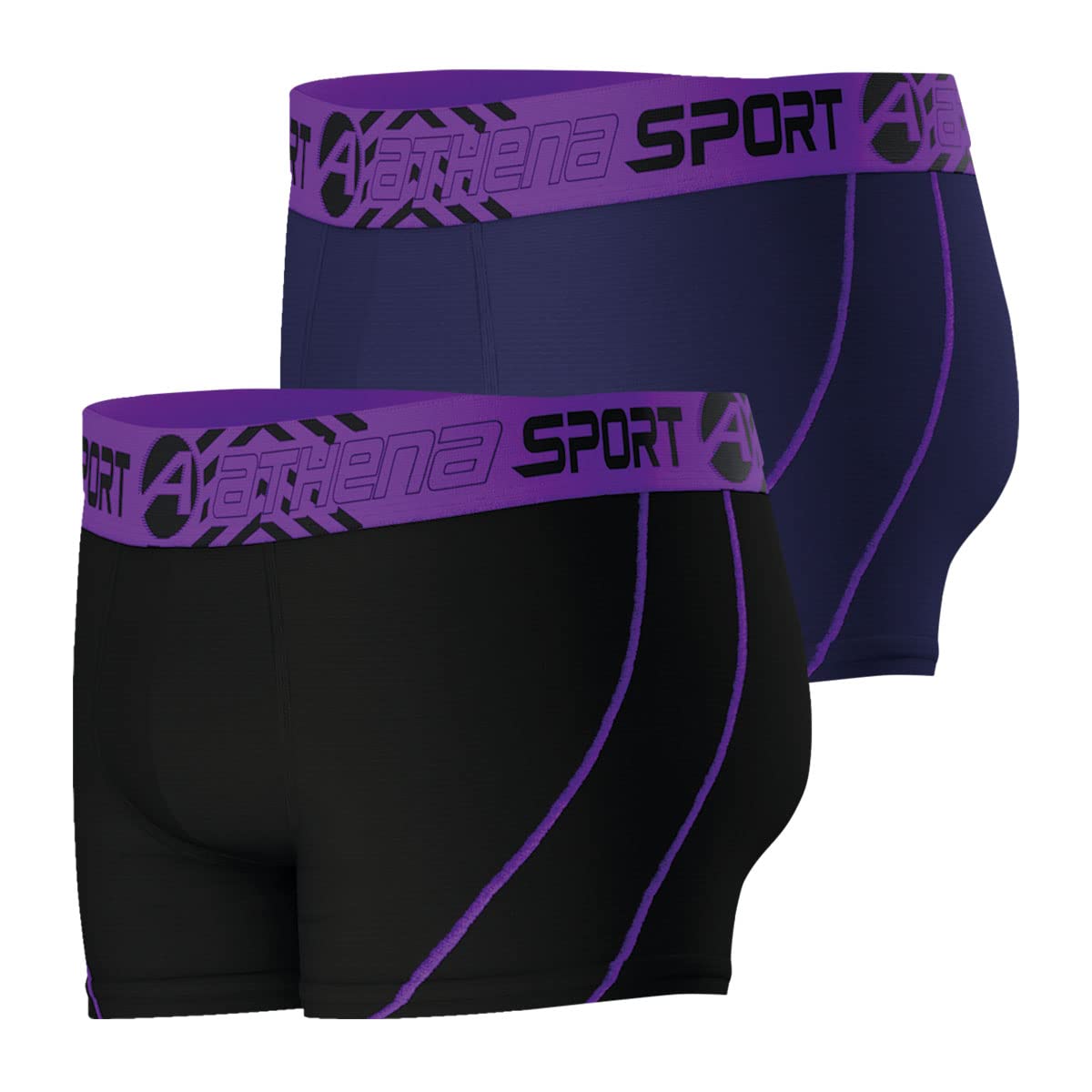 athena-training-dry-lot-3-boxers-longs-homme-sport-noir image 2