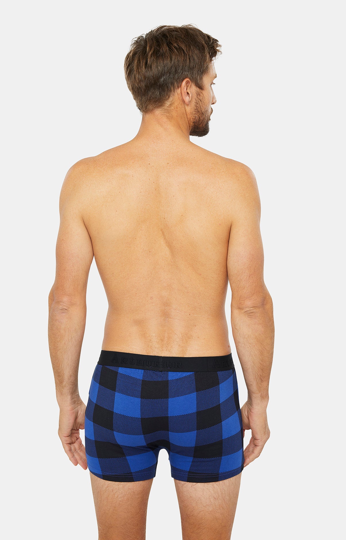arthur-bob-big-vichy-boxer-homme-marine-coton image 5