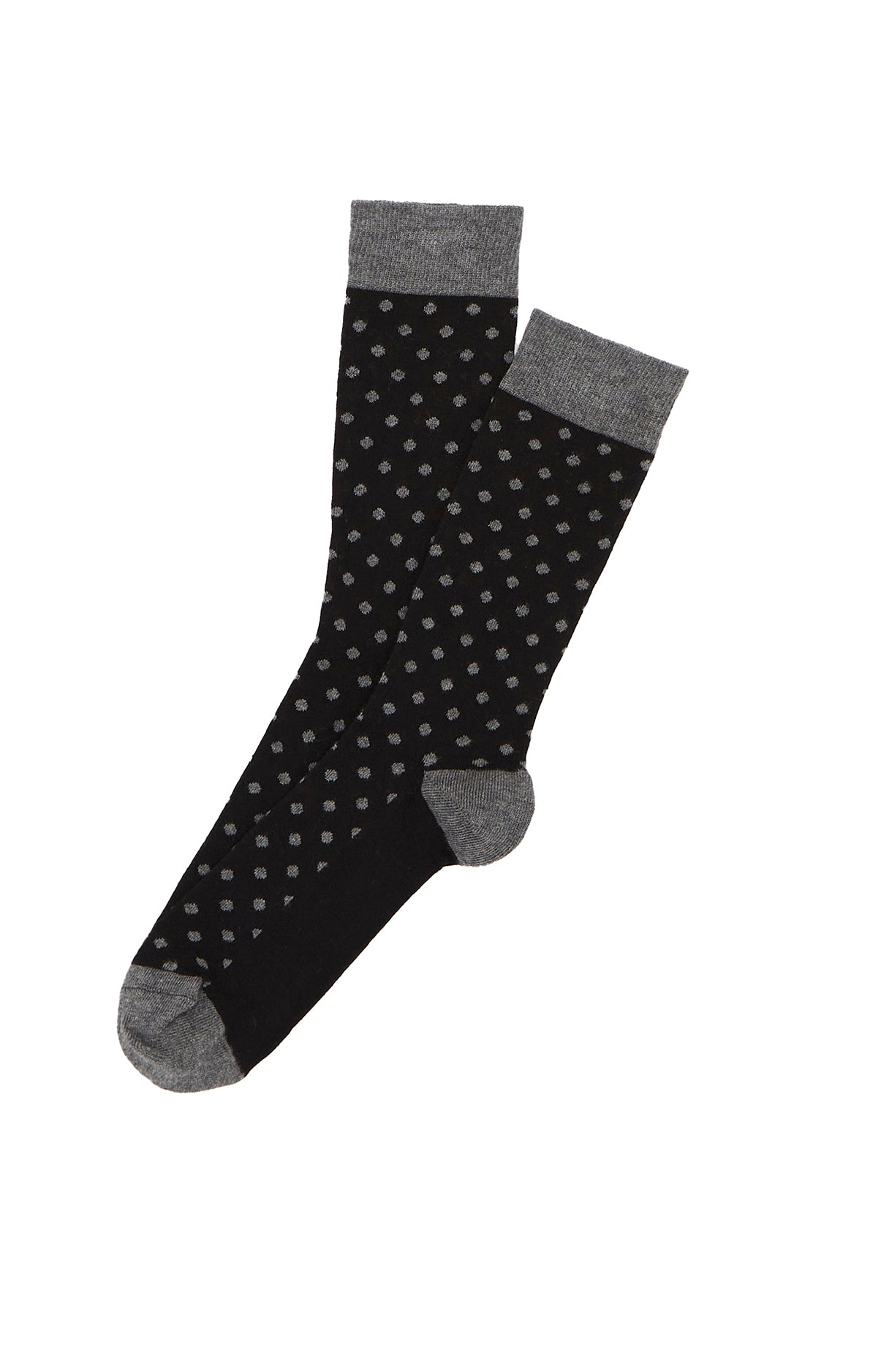 arthur-bob-chaussettes-petits-pois-noir-coton-bio image 1