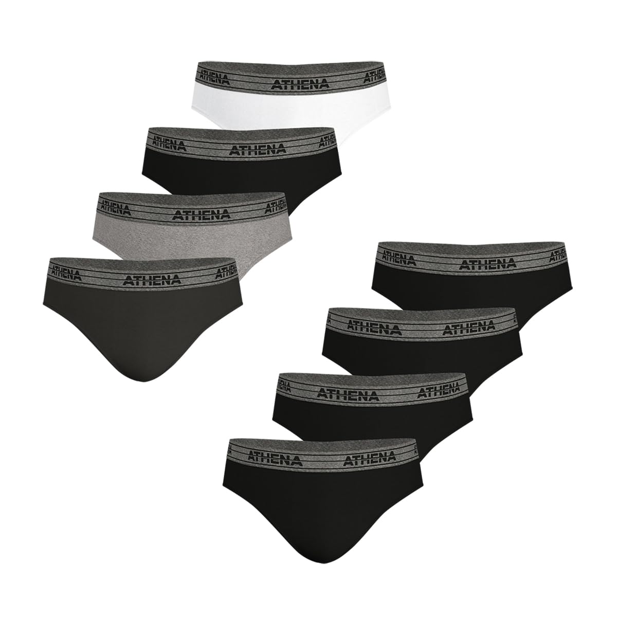 athena-ecopack-lot-de-8-slips-homme-coton-xxl image 1