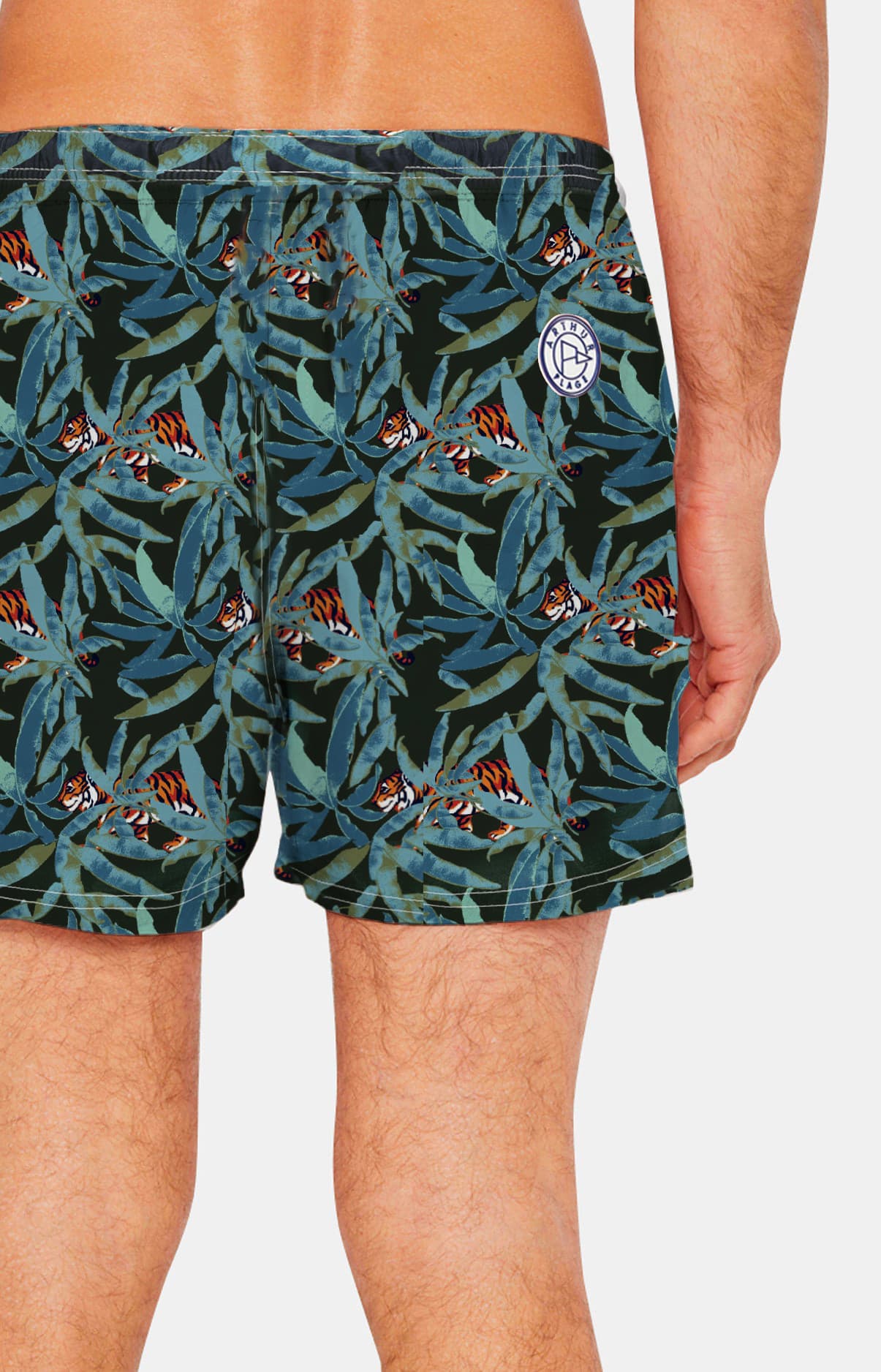 arthur-bob-tigre-short-de-bain-homme-recycl-kaki image 5