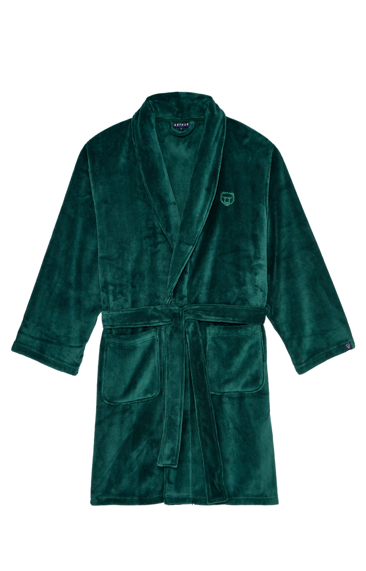 arthur-bob-sapin-robe-de-chambre-polaire-verte image 3