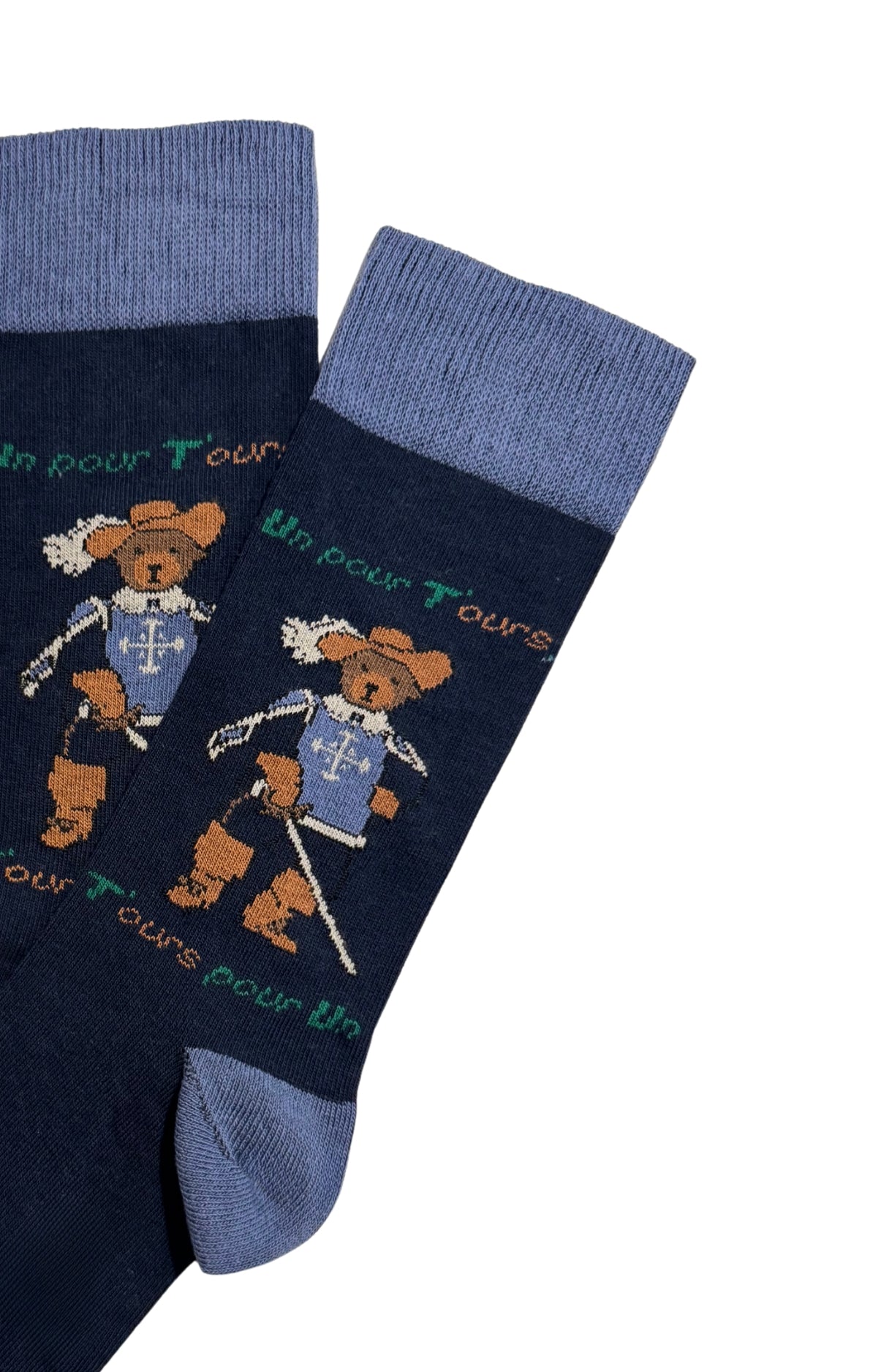 arthur-bob-mou-r-squetaires-chaussettes-homme-marine-coton image 2