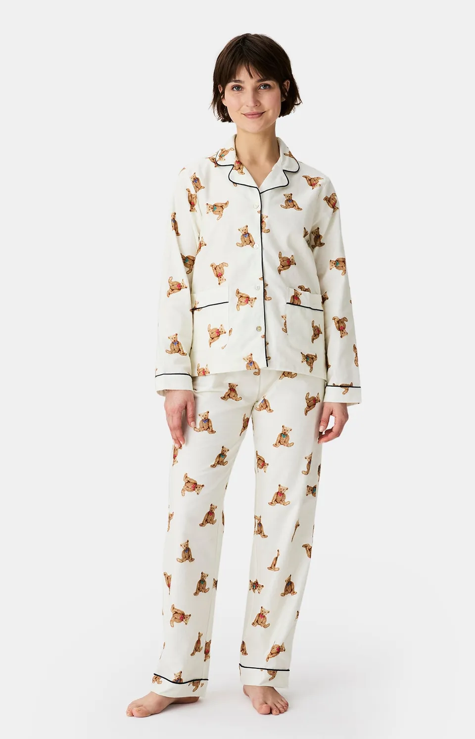 arthur-bob-old-teddy-pyjama-boutonn-ivoire-femme image 1