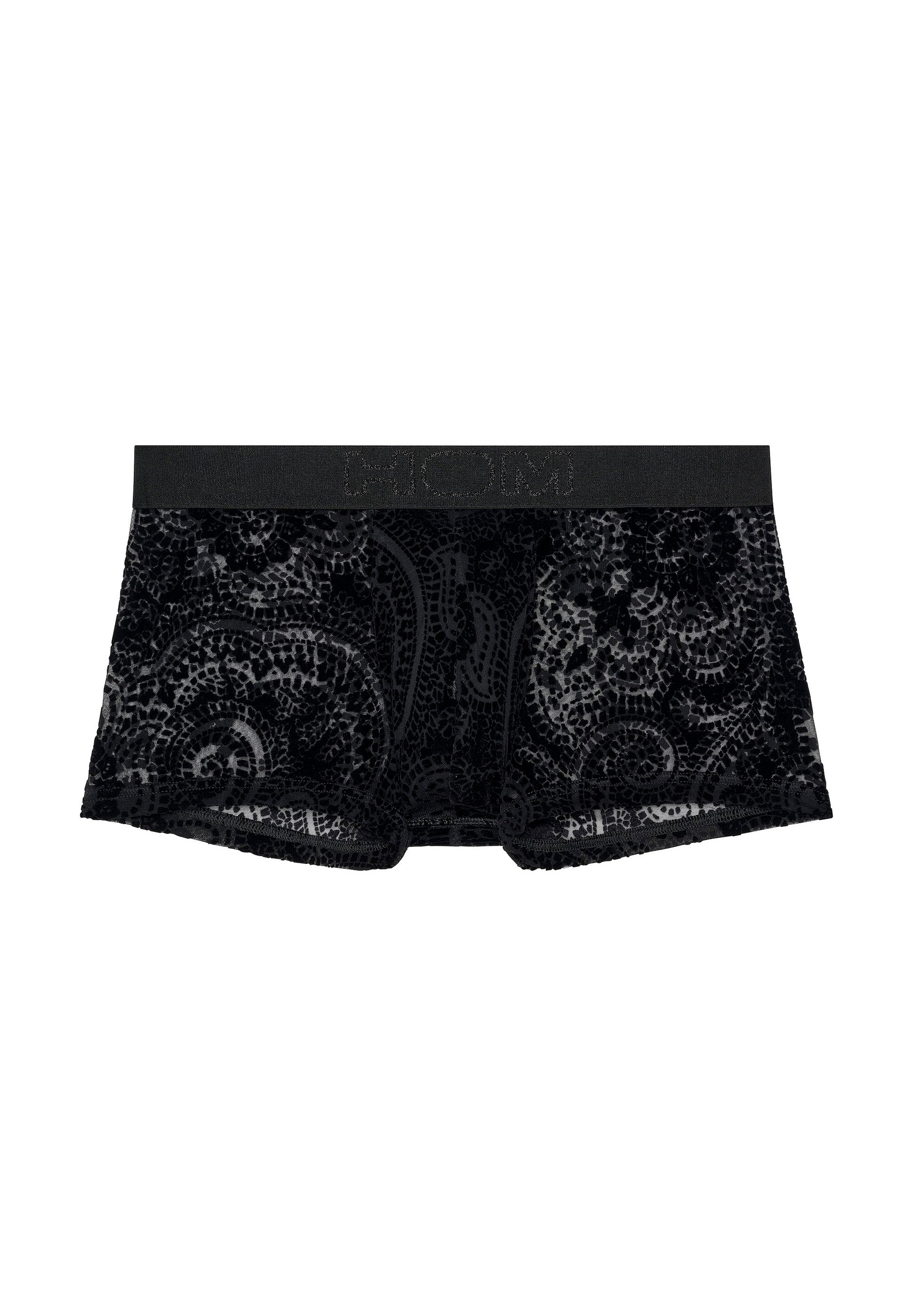 hom-rhapsody-trunk-homme-noir-velours-tulle-stretch image 1