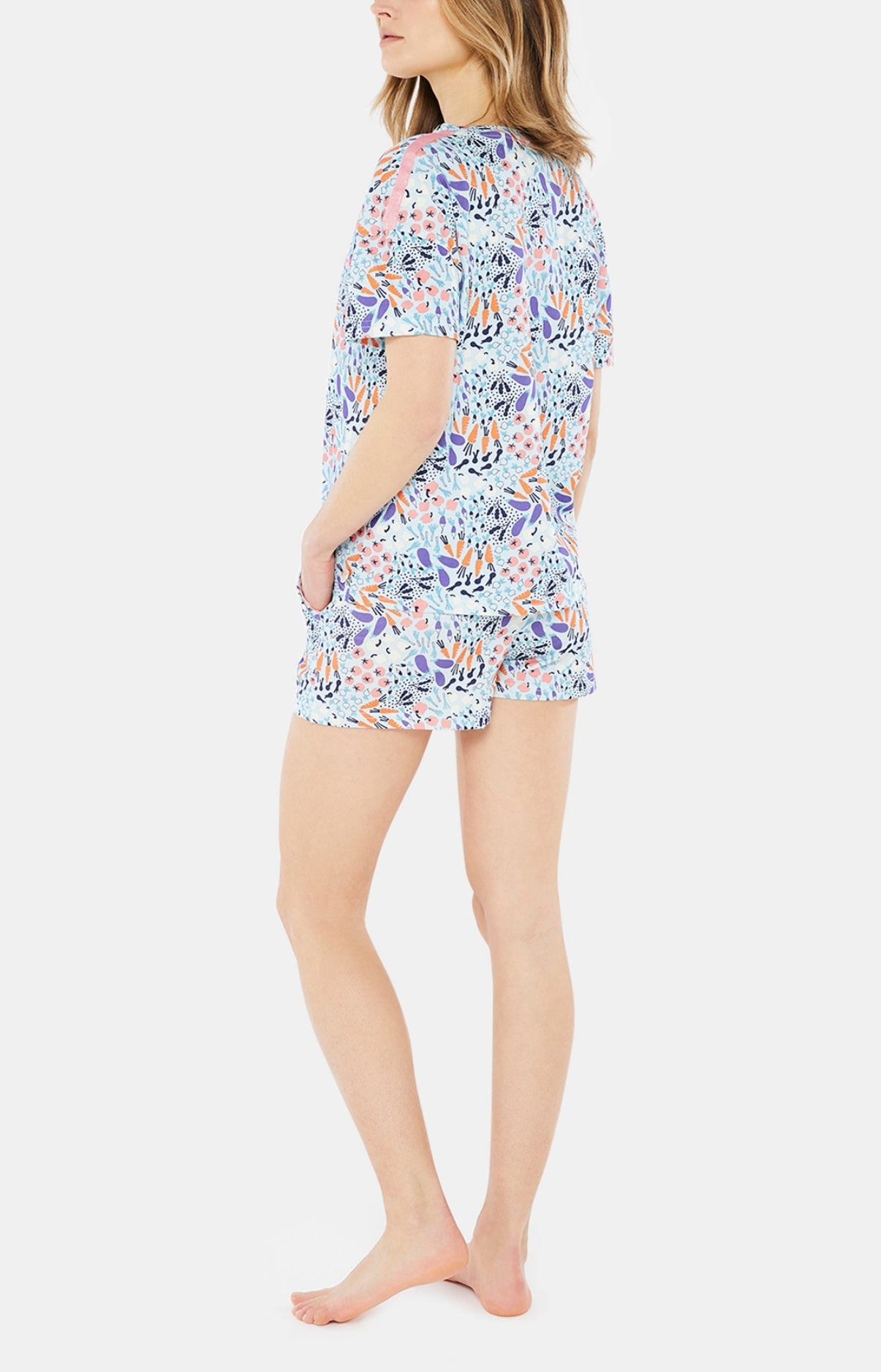 arthur-bob-potager-pyjashort-femme-blanc-coton-bio image 5