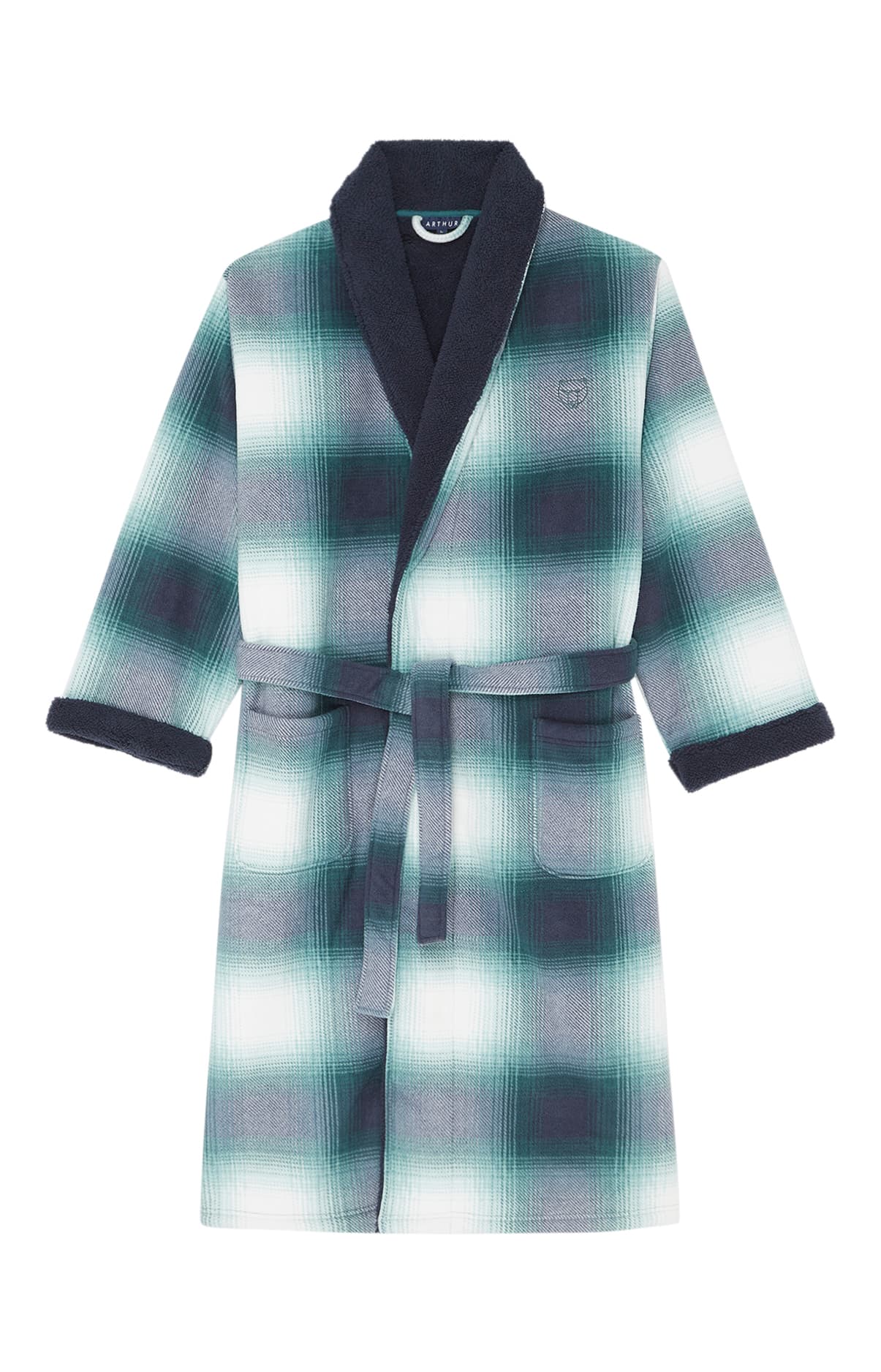 arthur-bob-liam-robe-de-chambre-marine-polaire image 3