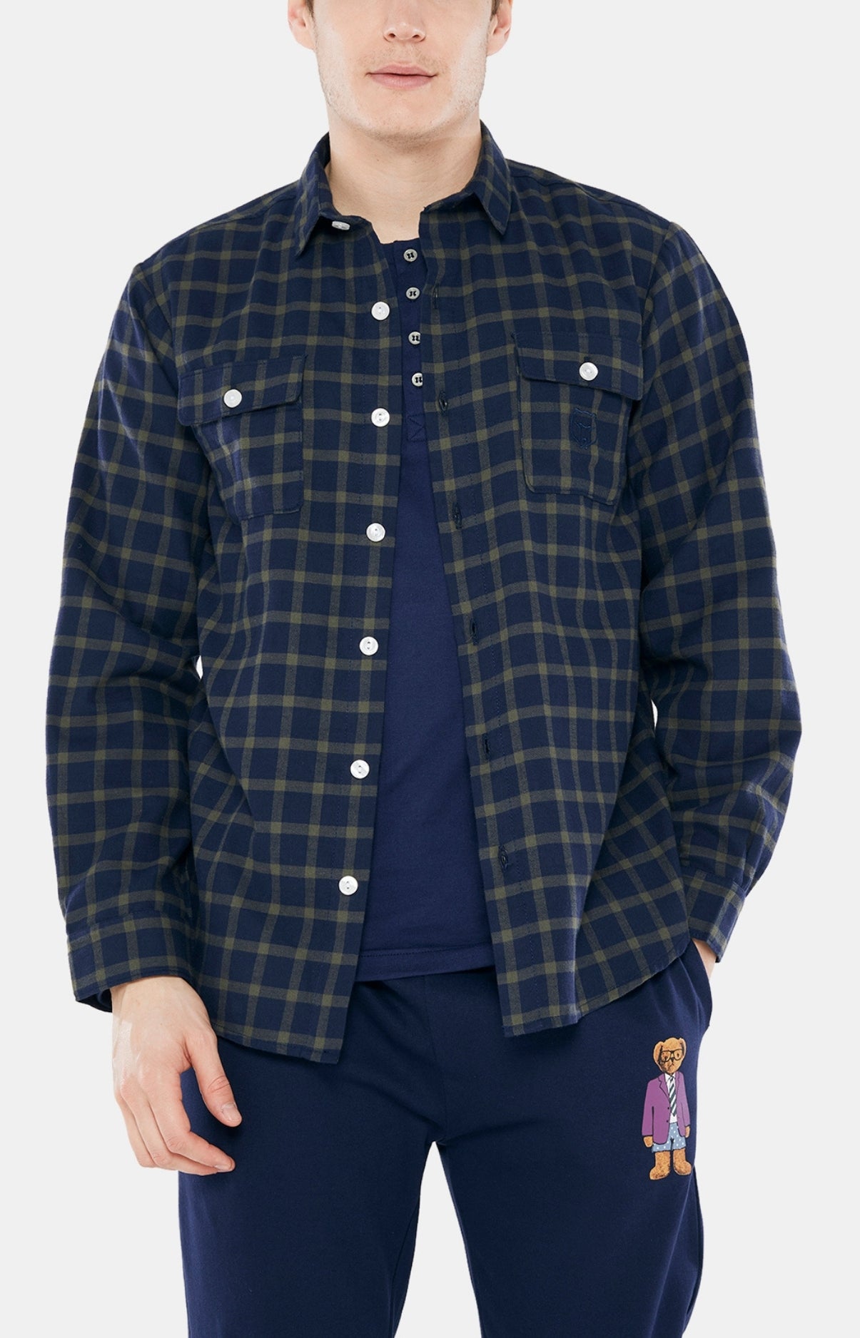 arthur-bob-sam-surchemise-kaki-pilou-manches-longues image 1