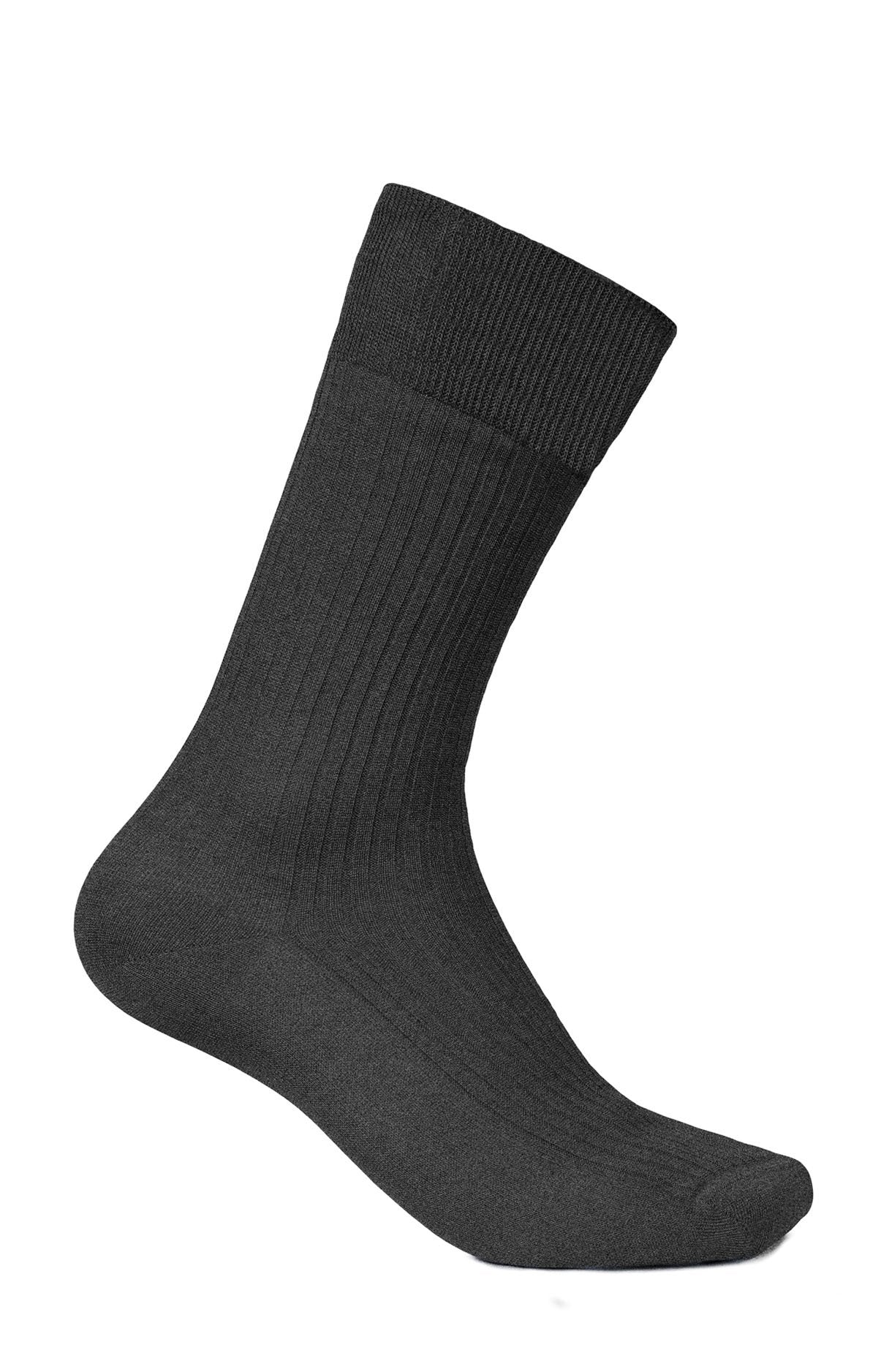 arthur-bob-pack-2-chaussettes-fil-d-cosse-anthracite-39-45-coton image 2