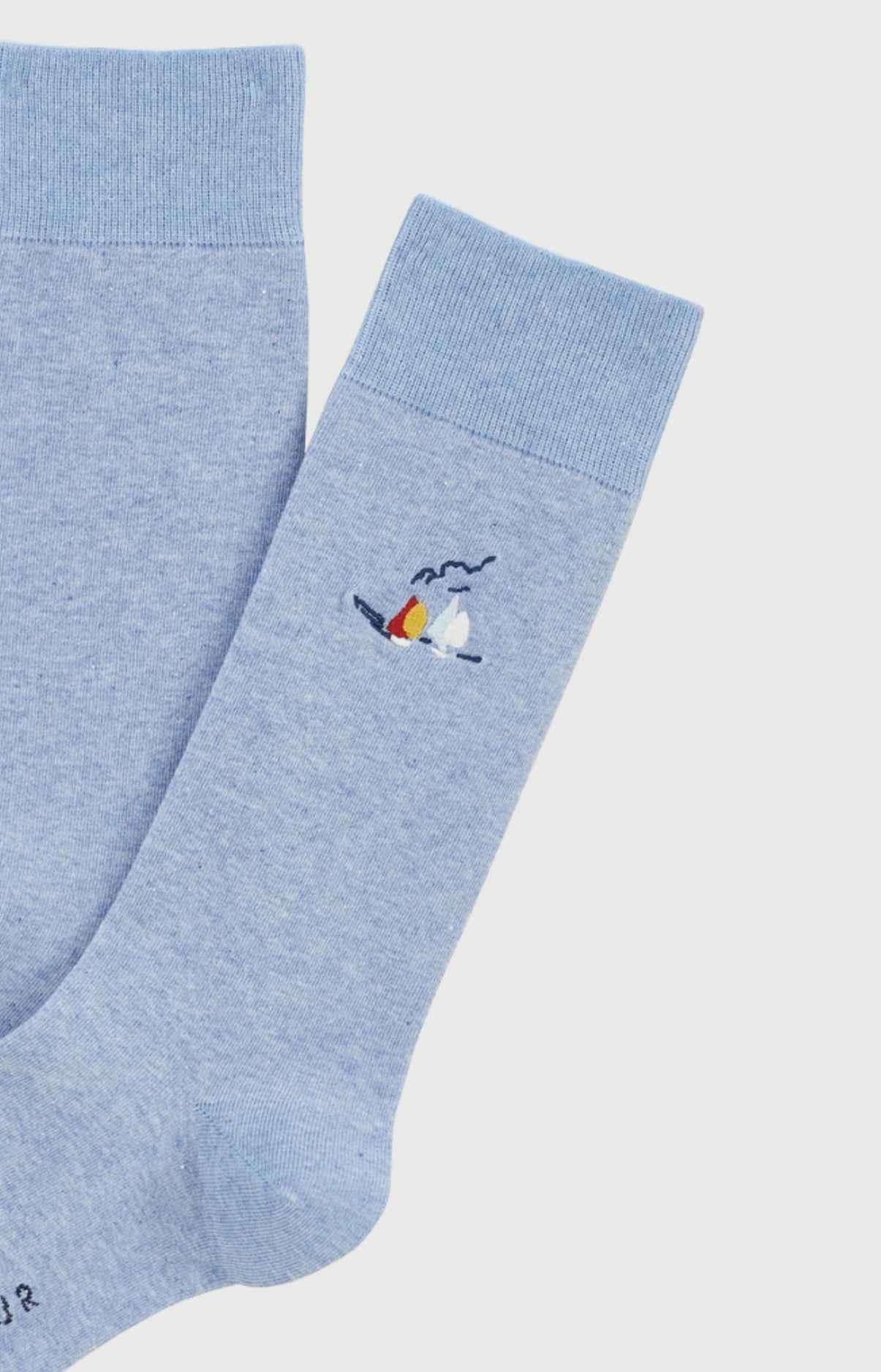 arthur-bob-tranquill-t-chaussettes-homme-bleu-coton-brod-es image 2