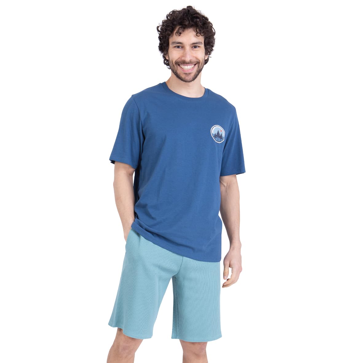 athena-thermik-pyjama-court-homme-waffle-coton-taille-l image 1