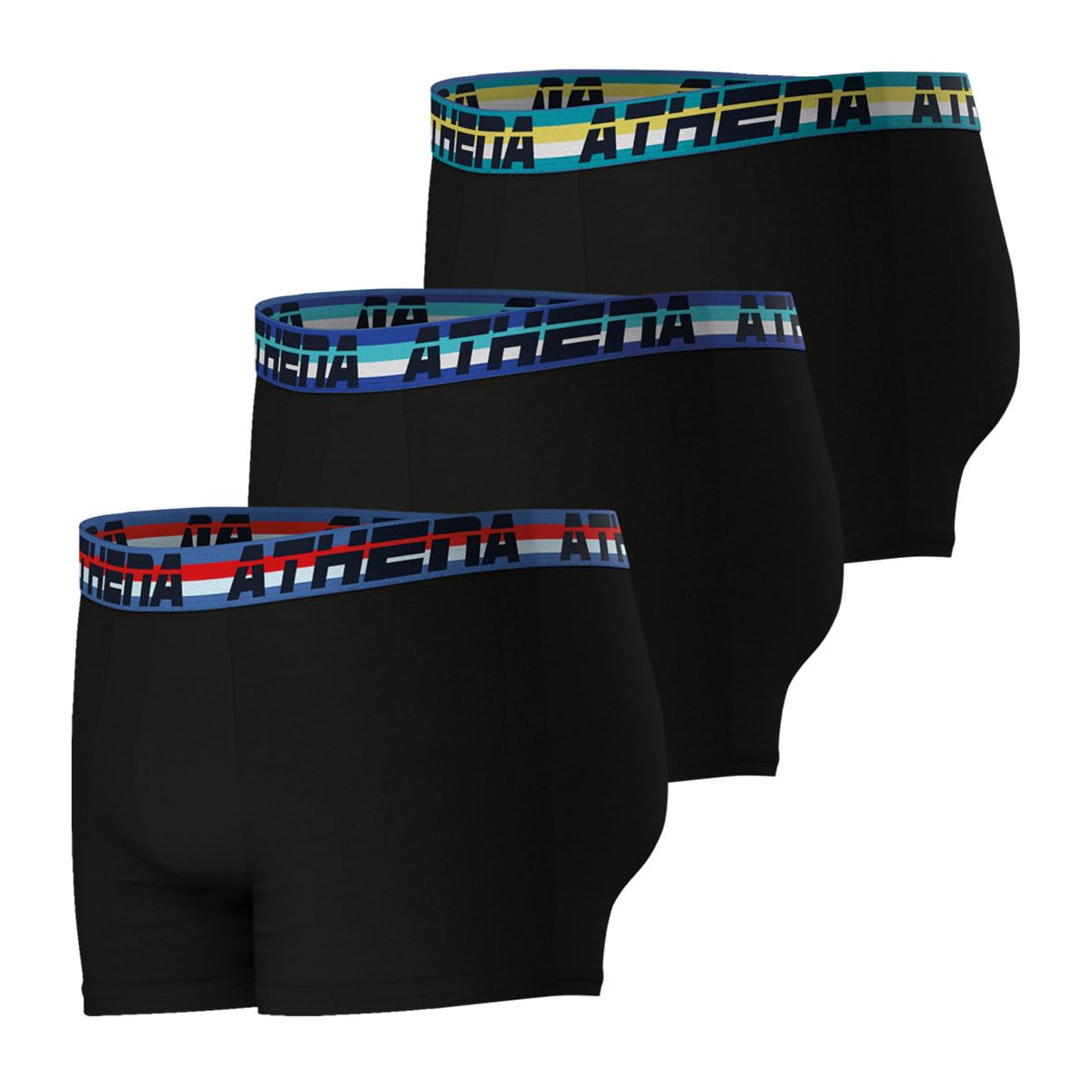 athena-720-stretch-boxer-homme-lot-3-noir-stretch image 2