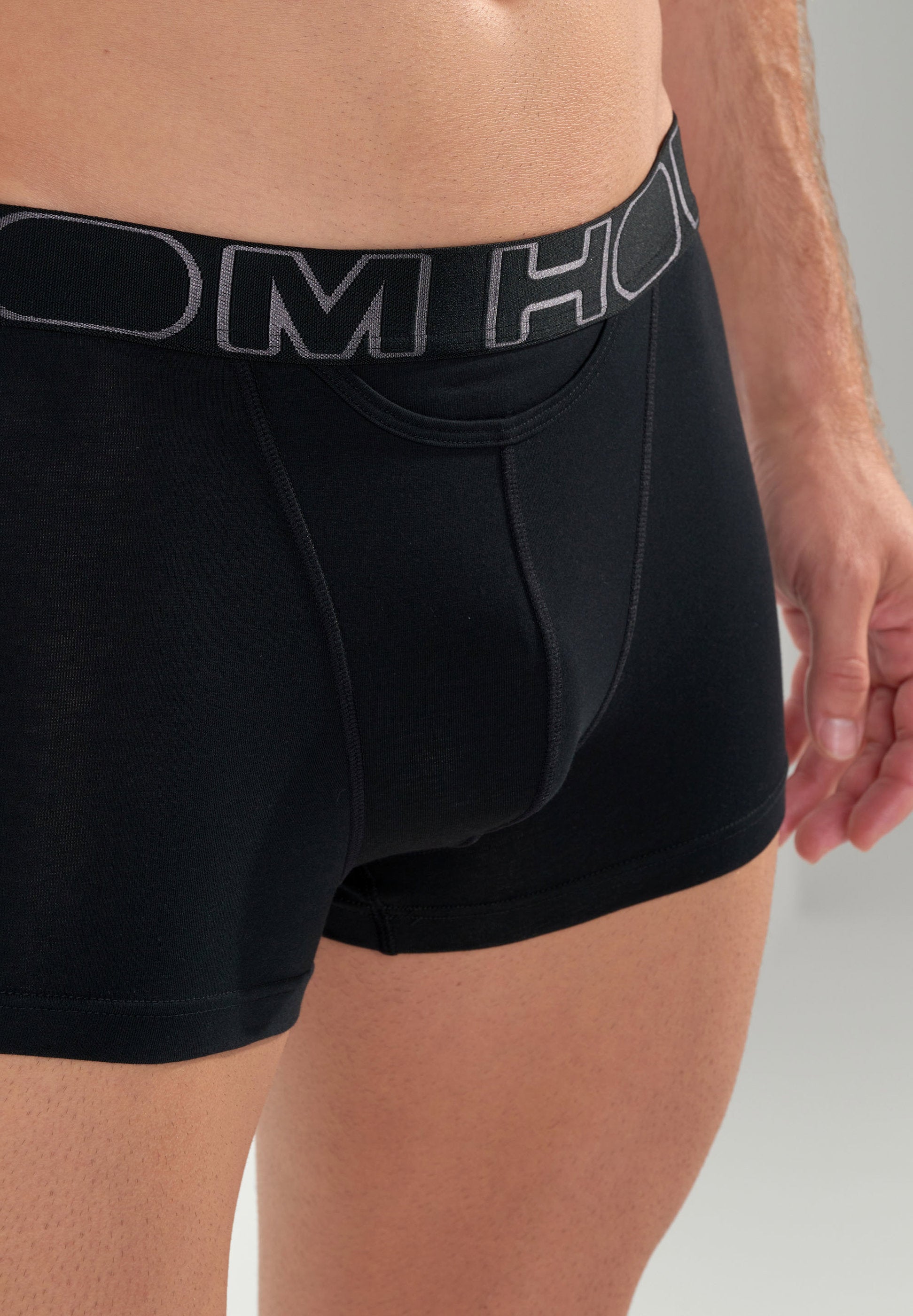 hom-ho1-boxerlines-lot-2-boxers-homme-coton-noir-gris image 5