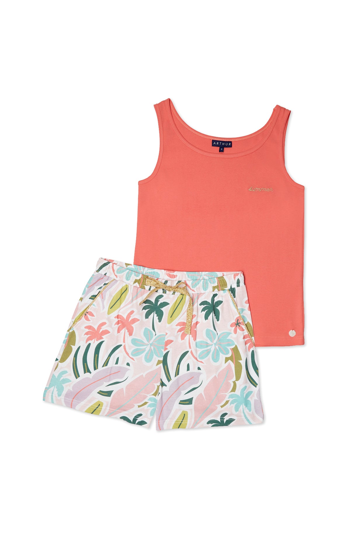 arthur-bob-malibu-pyjashort-femme-multicolore-coton-bio image 3