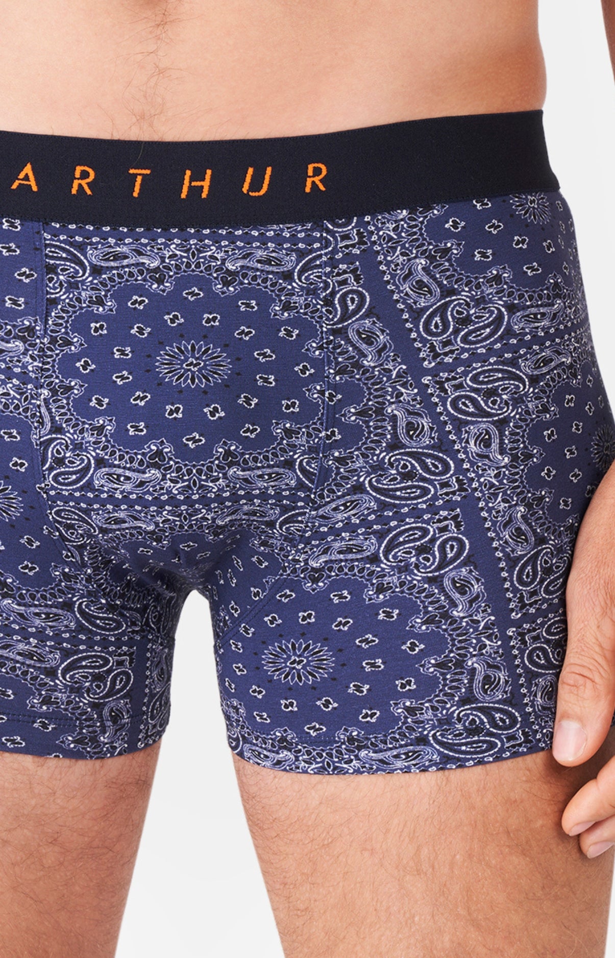 arthur-bob-bandana-boxer-coton-bio-marine image 1
