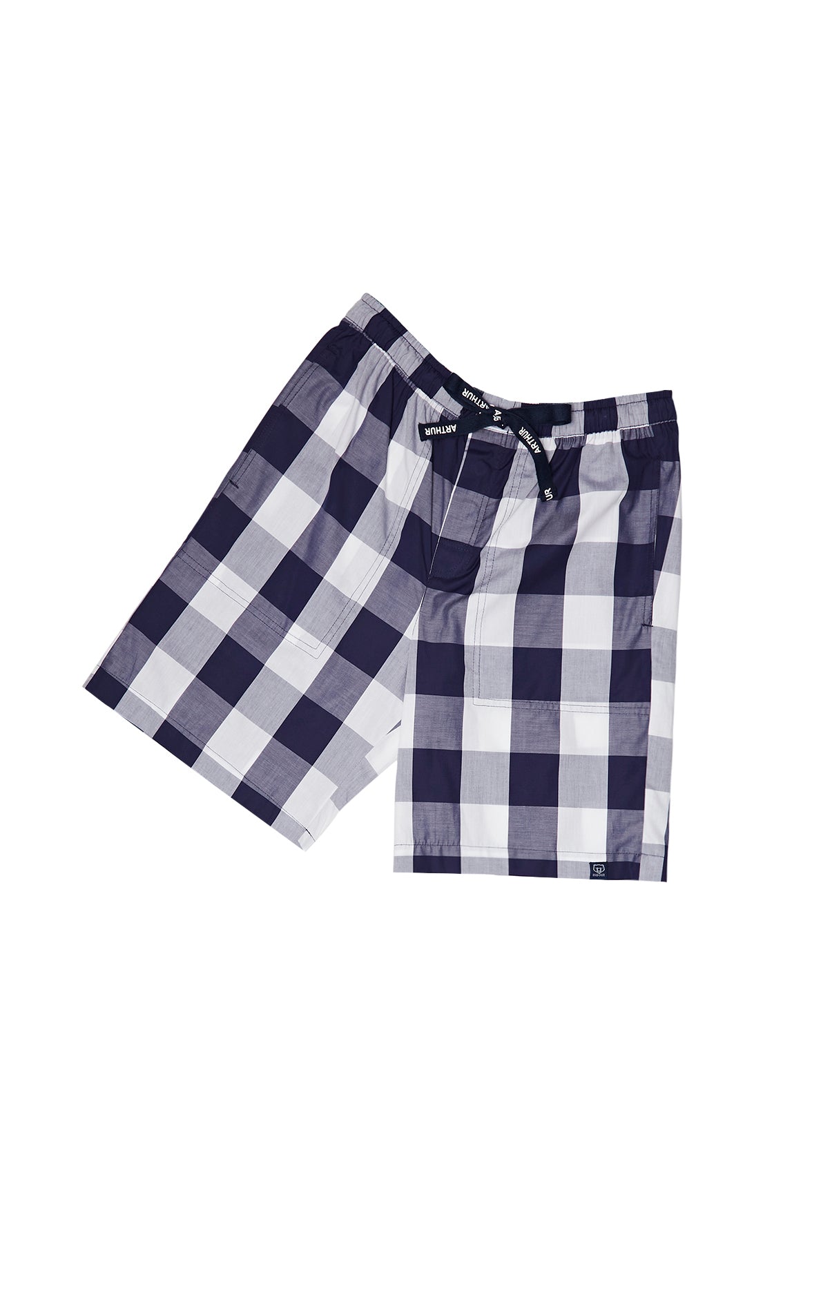 arthur-bob-big-vichy-short-pyjama-marine-carreaux-coton image 3