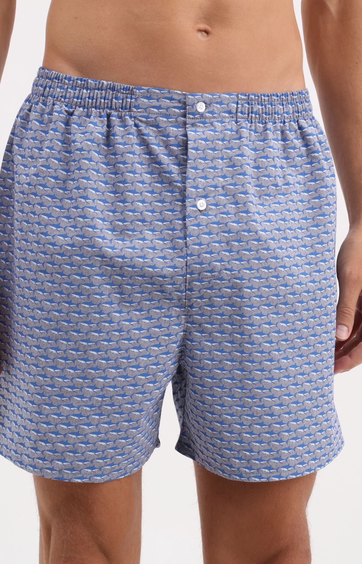 arthur-le-club-shark-cale-on-popeline-coton-marine-s-xxl image 2