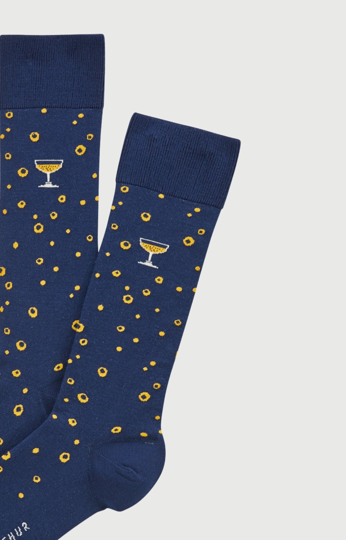 arthur-bob-chaussettes-coton-bulles-marine-40-46-fantaisie image 2