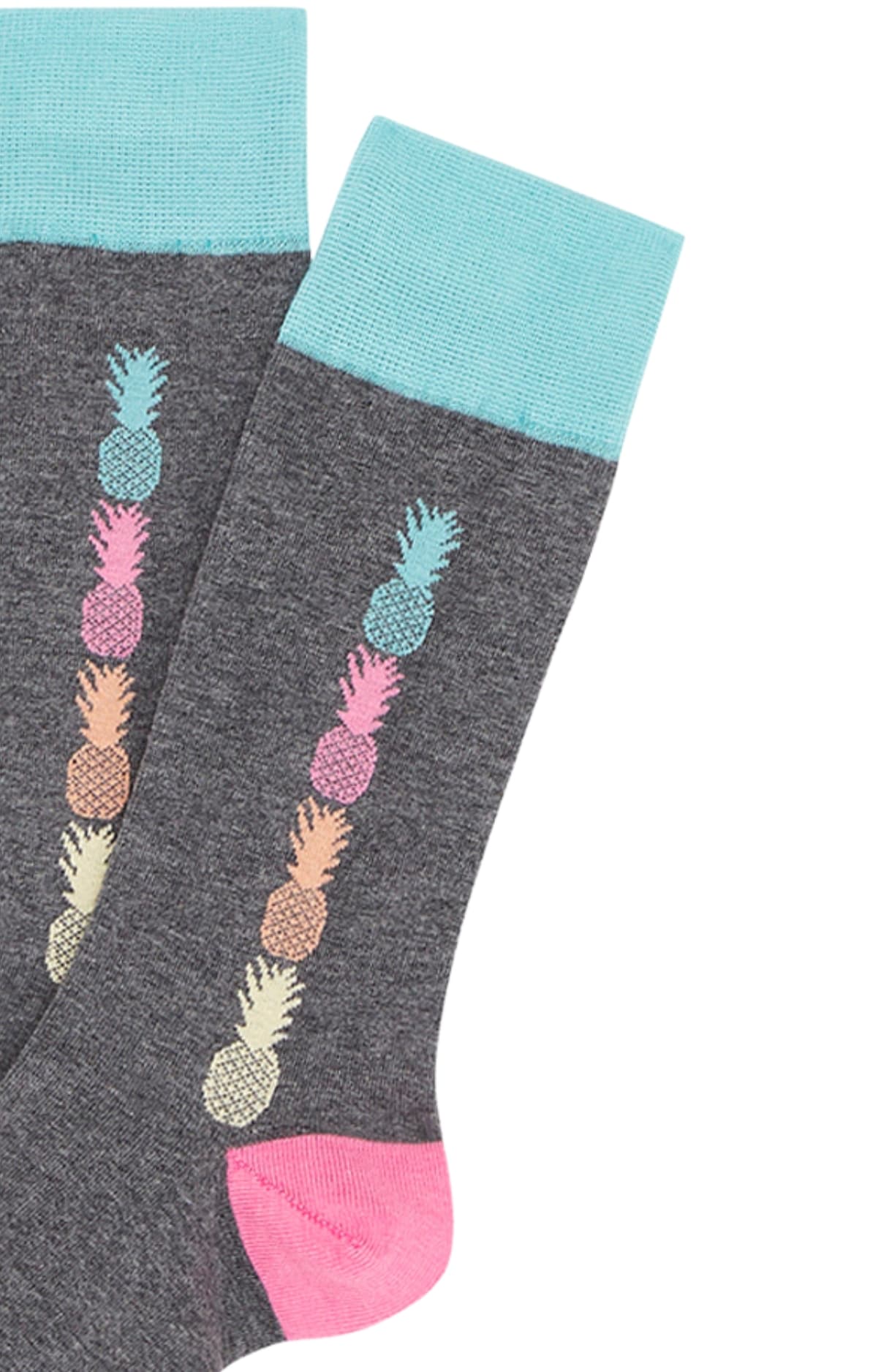 arthur-bob-chaussettes-coton-bio-ananas-gris-40-46 image 2