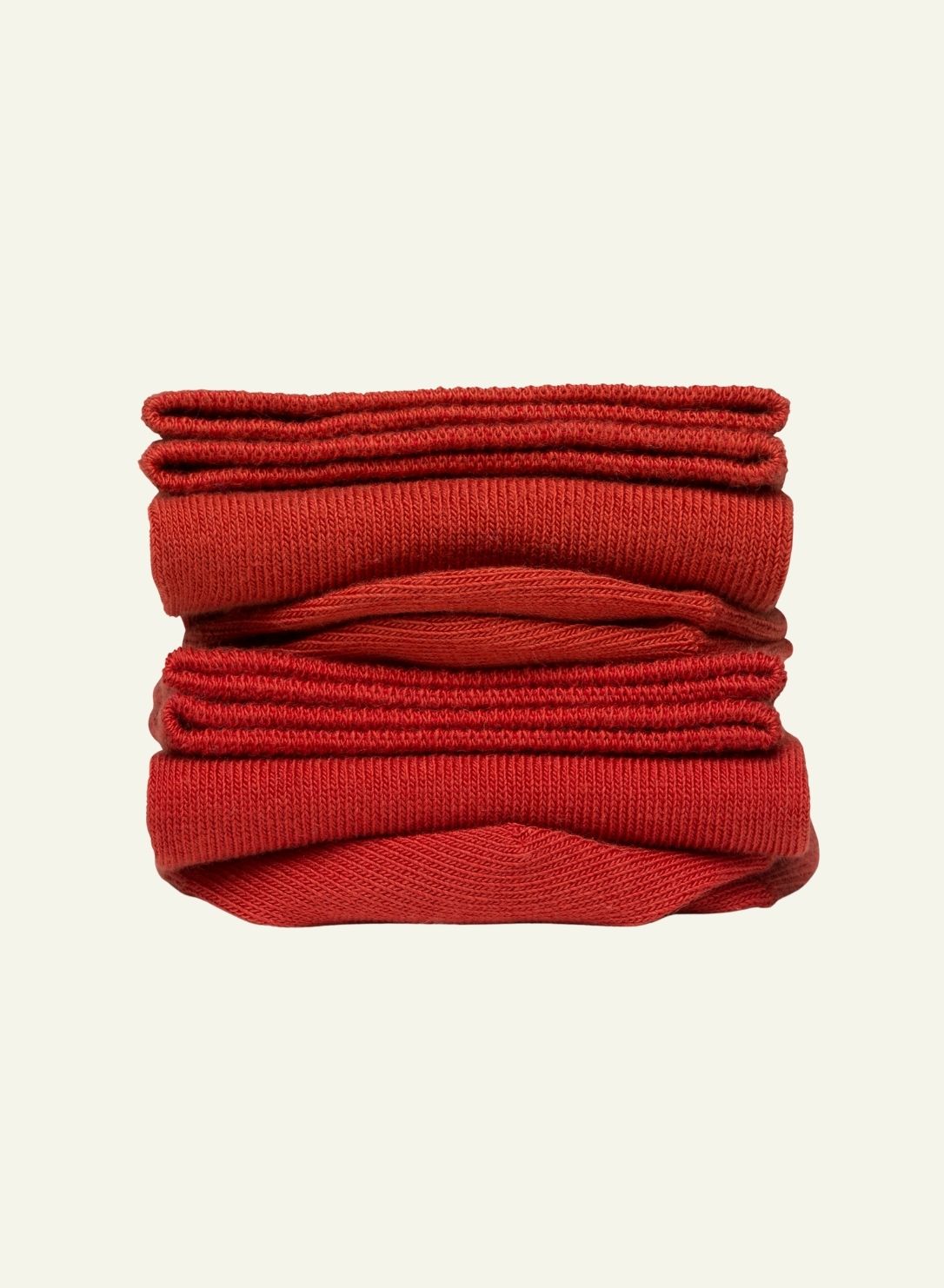 archiduchesse-de-ville-chaussettes-rouge-brique-coton image 1