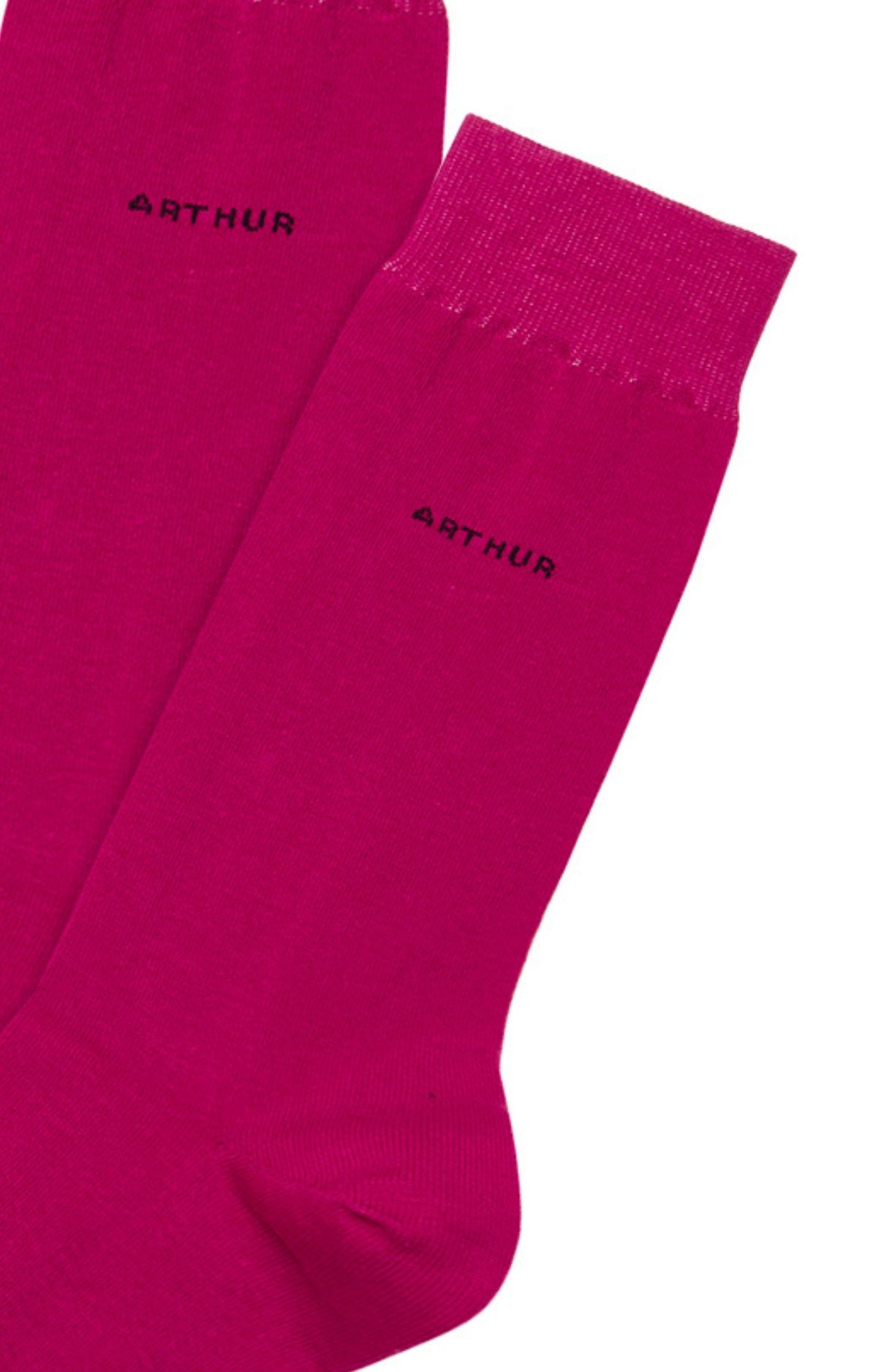 arthur-bob-chaussettes-homme-fuchsia-coton-bio image 2