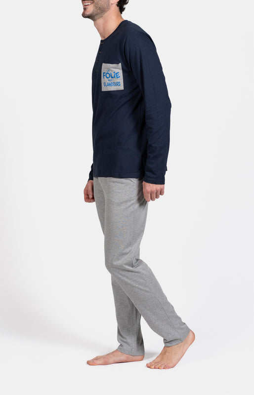 arthur-glandeurs-pyjama-homme-gris-taille-l-coton image 5