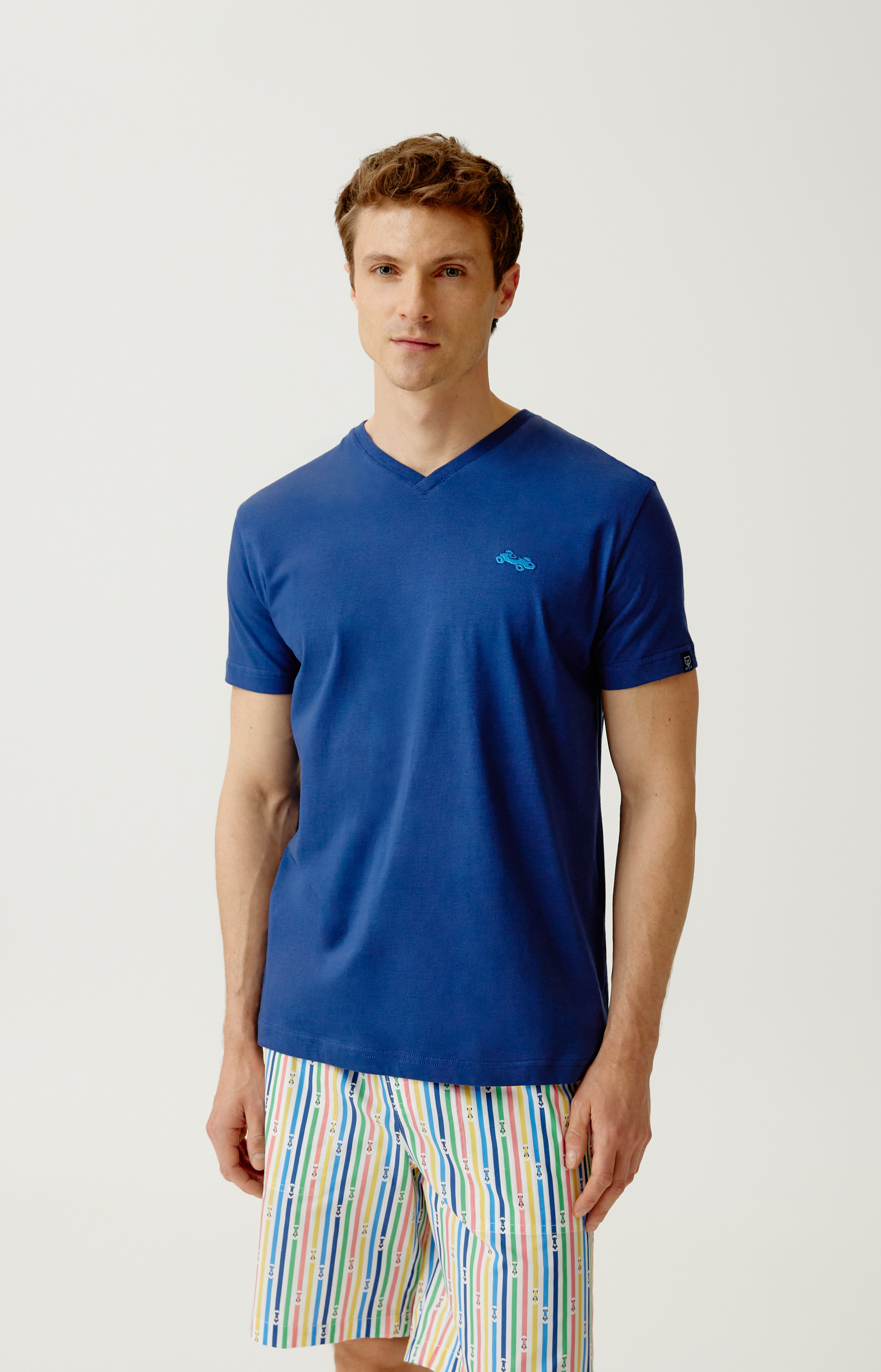arthur-bob-bolide-pyjashort-homme-coton-bio-multicolore image 2