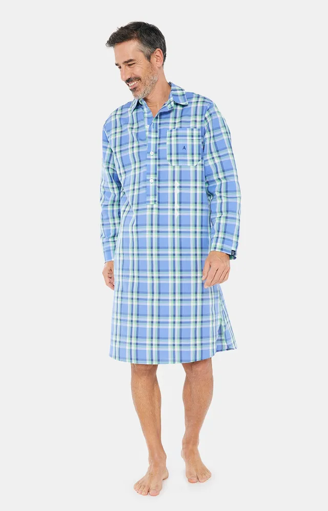 arthur-bob-961-chemise-de-nuit-homme-azur image 1