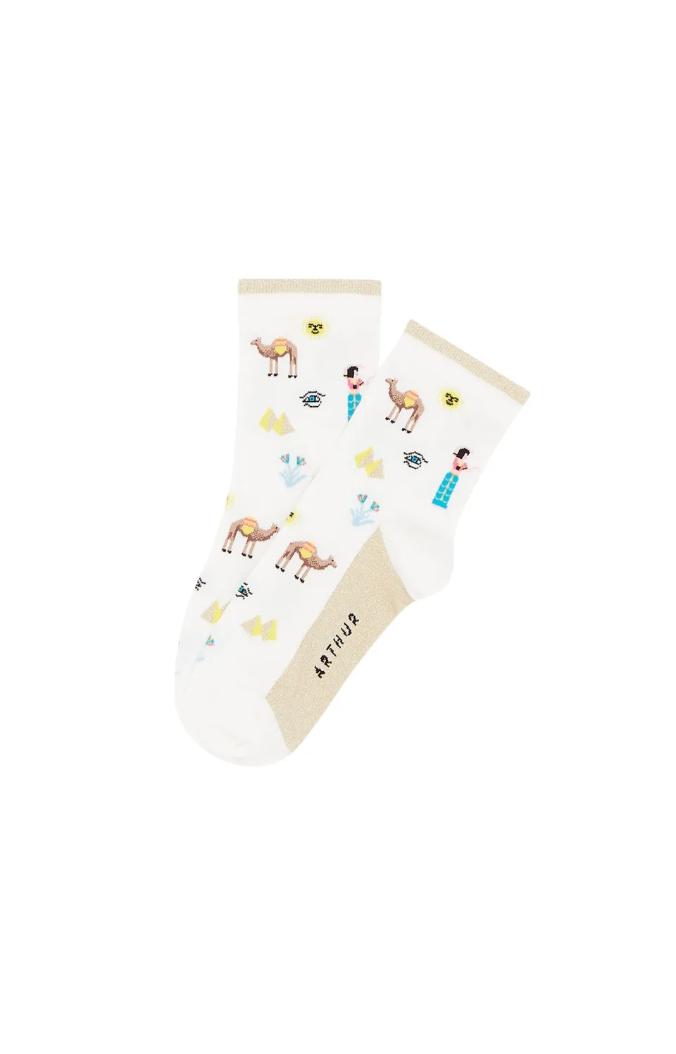 arthur-bob-cl-op-tre-chaussettes-femme-cru-36-40-coton image 1
