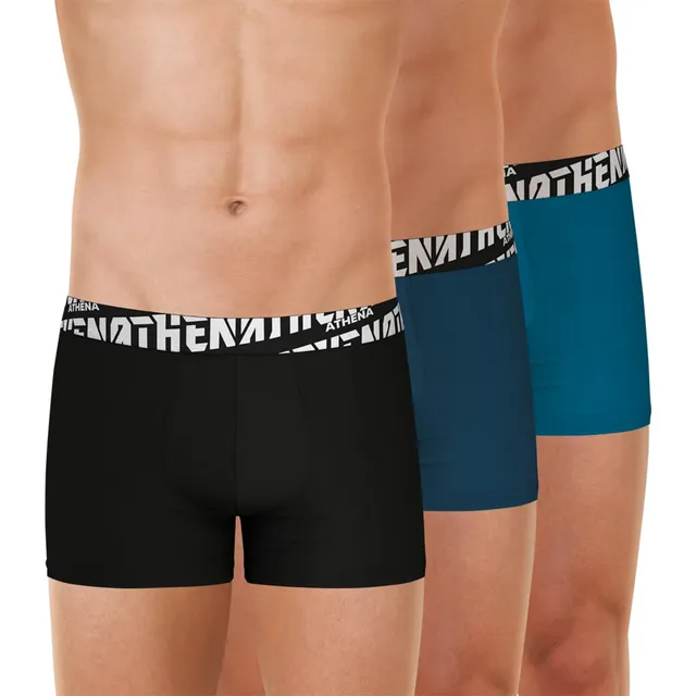 athena-easy-sport-boxer-homme-coton-stretch-lot-3-respirant image 1
