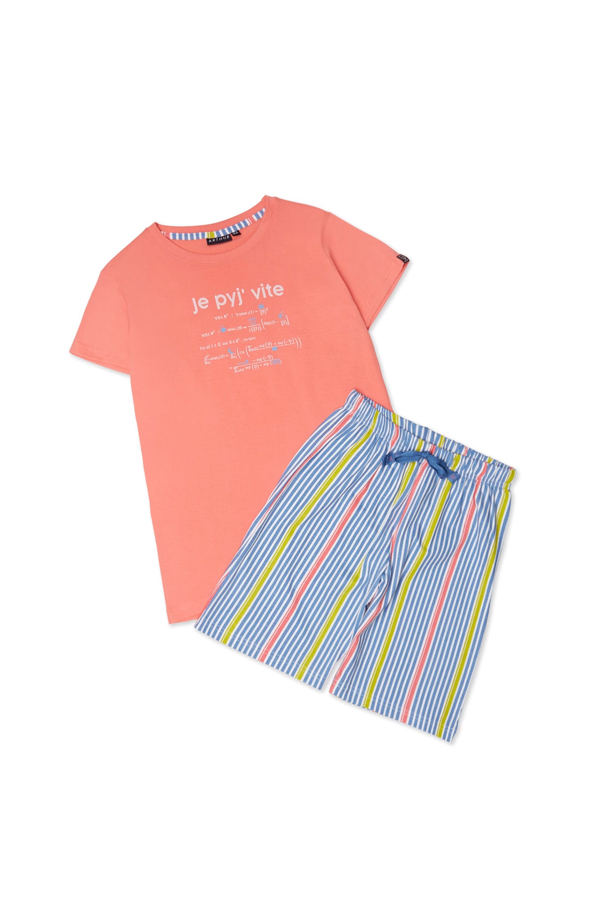 arthur-bob-pyj-vite-pyjashort-enfant-coton-bio-multicolore image 3