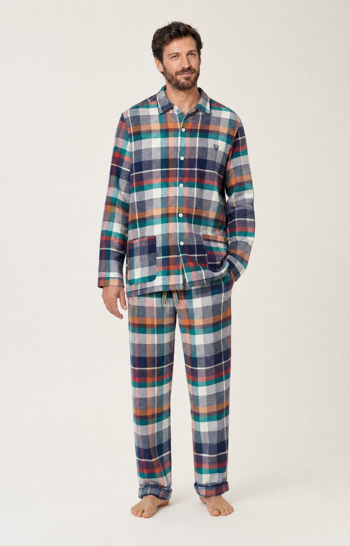 arthur-bob-owen-pyjama-homme-flanelle-multicolore image 1