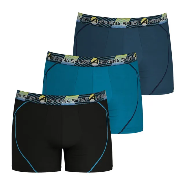 athena-training-dry-boxer-long-homme-noir-microfibre image 1