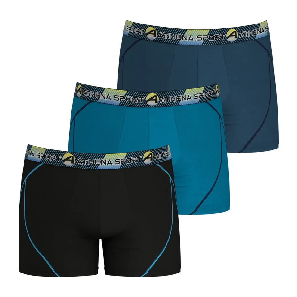 athena-training-dry-boxer-long-homme-noir-microfibre image 1