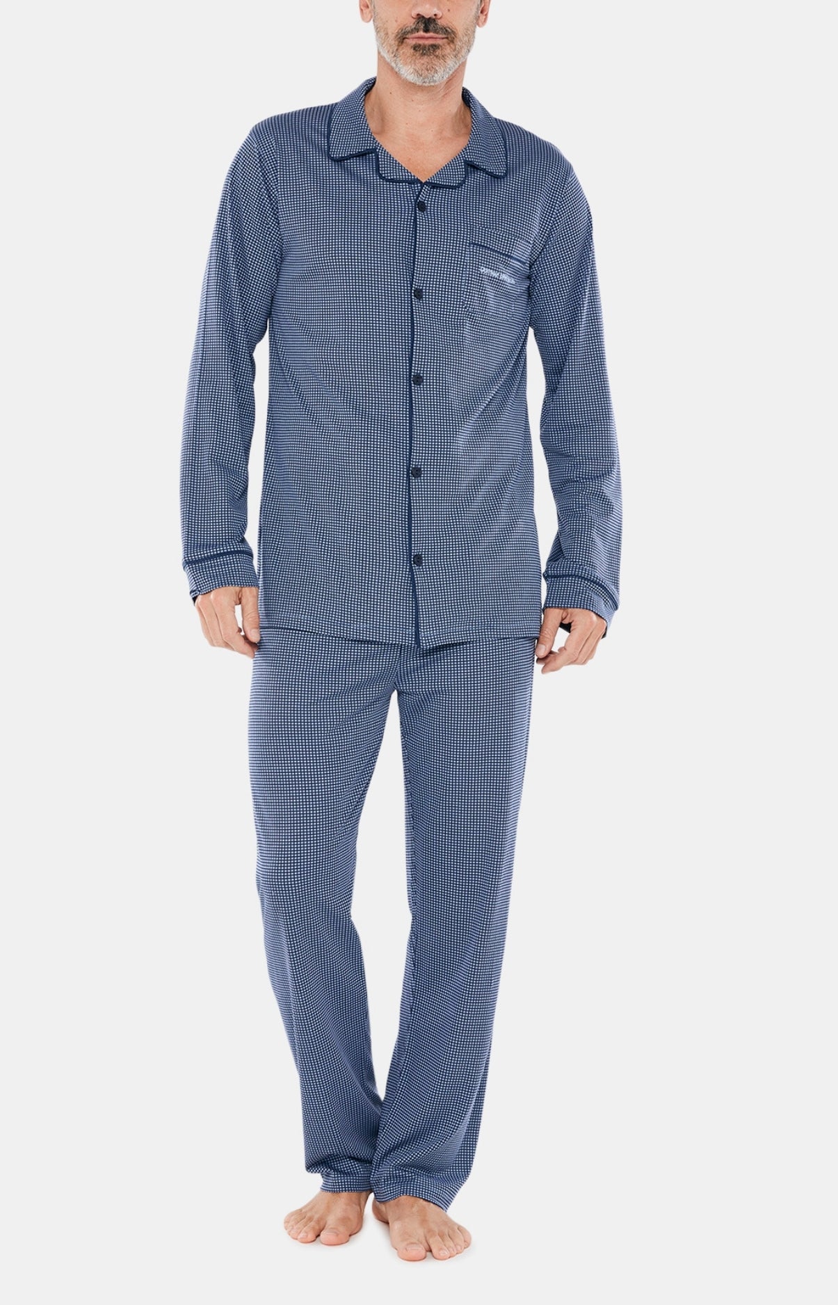 arthur-bob-caviar-pyjama-boutonn-denim-coton image 1