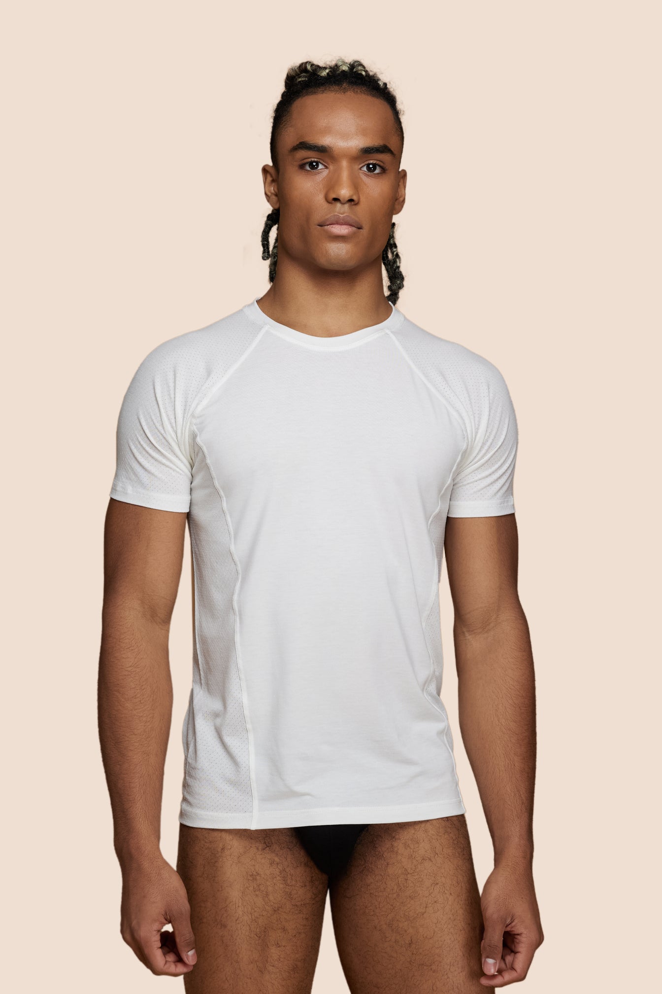 p-trone-t-shirt-manches-courtes-t-shirt-sport-ajust-noir-tencel image 6