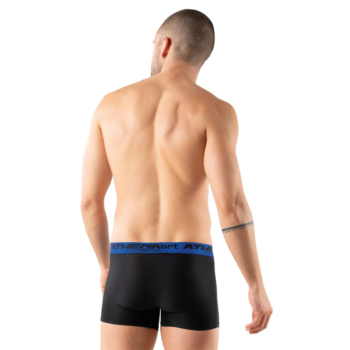 athena-daily-sport-air-lot-3-boxers-homme-noir-gris-marine image 7