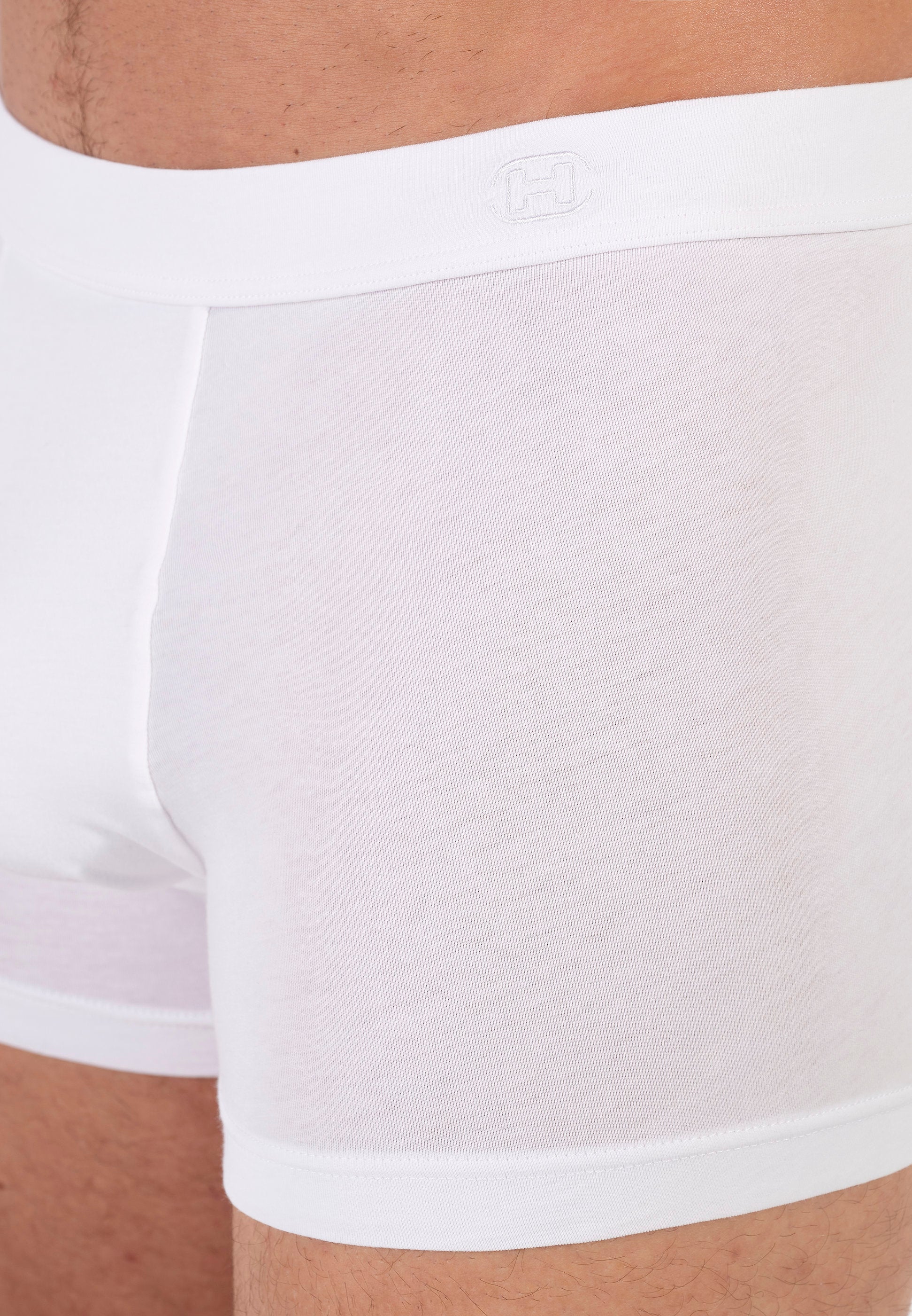 hom-supreme-cotton-boxer-long-blanc-coton-pima image 5